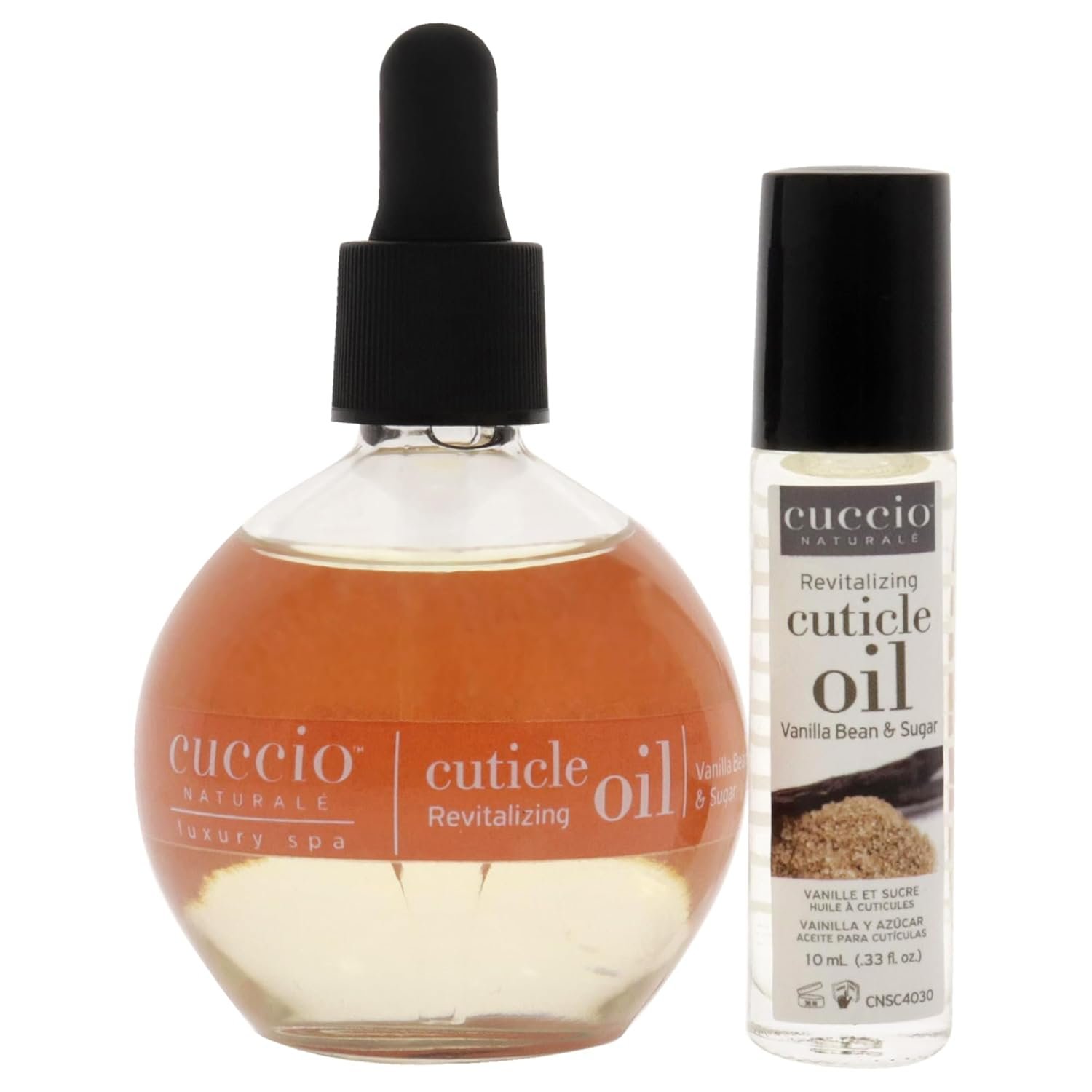 Cuccio Naturale Cuticle Revitalizing Oil Set - Hydrating Oils for Instant Cuticle Repair for Dry, Damaged Skin and Nails - Paraben and Cruelty-Free Formula - Vanilla Bean and Sugar Fragrance - 2 pc - Image 3
