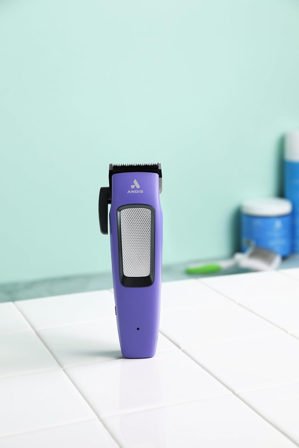 Andis Easy Clip Adjustable Blade Cordless II Dog Clipper, 10 Piece Kit, Lithium-Ion Battery, Purple, 560017 - Image 8