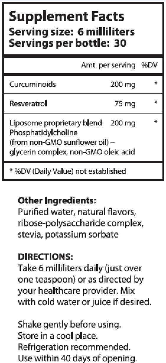 Liposomal Curcumin (Tumeric) and Resveratrol, Two powerful antioxidants, Alcohol free, No Soy or Gluten, Non-GMO Sunflower Oil - Image 5