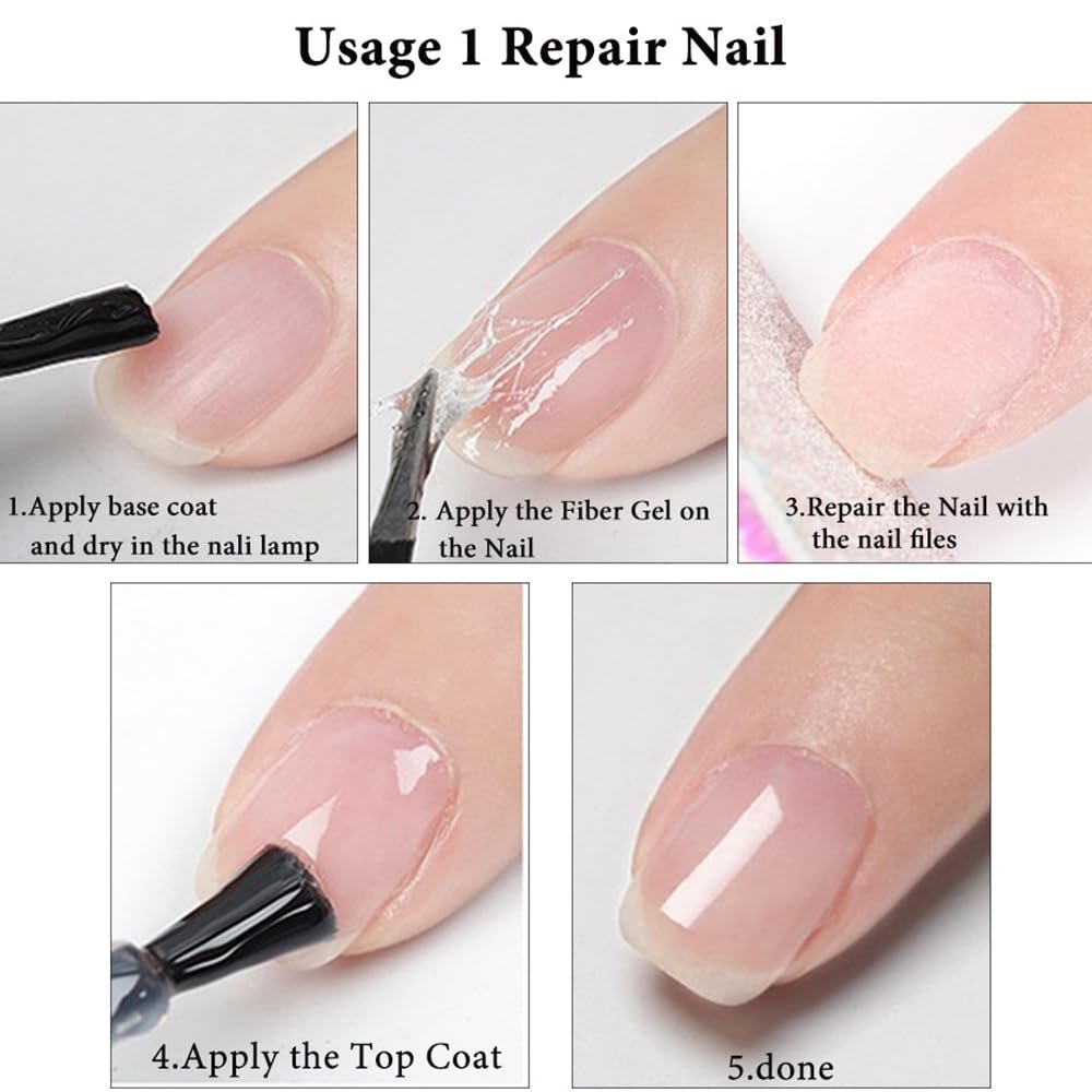 Nail Repair Protection Gel,Nail Repair Kit for Split Natural Nail,Easy Quick Fix Broken Nail Repair Gel,Mini Portable Instant Cracked Nail Repair Kits (1 Pcs) - Image 6