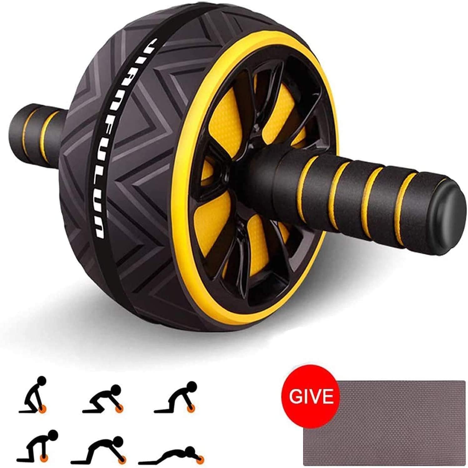 T-link Ab Roller for Abs Workout, Ab Roller Wheel Exercise Equipment for Core Workout, Ab Wheel Roller for Home Gym, Ab Workout Equipment for Abdominal Exercise - Image 3