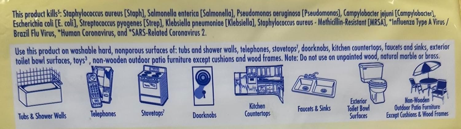 Good & Clean Disinfectant Wipes, Refreshing Lemon Scent, 432 Count (2 Packs of 216), White - Image 8