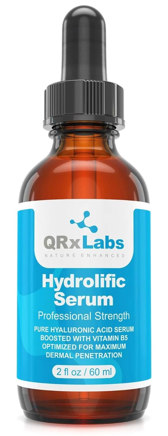 QRxLabs Hydrolific Serum - Hyaluronic Acid Serum Boosted with Vitamin B5 – Formulated for Dermal Penetration & Hydration - Skin Moisturizing Serum - Hyaluronic Acid Serum for Face - Hydrating Serum - Image 2