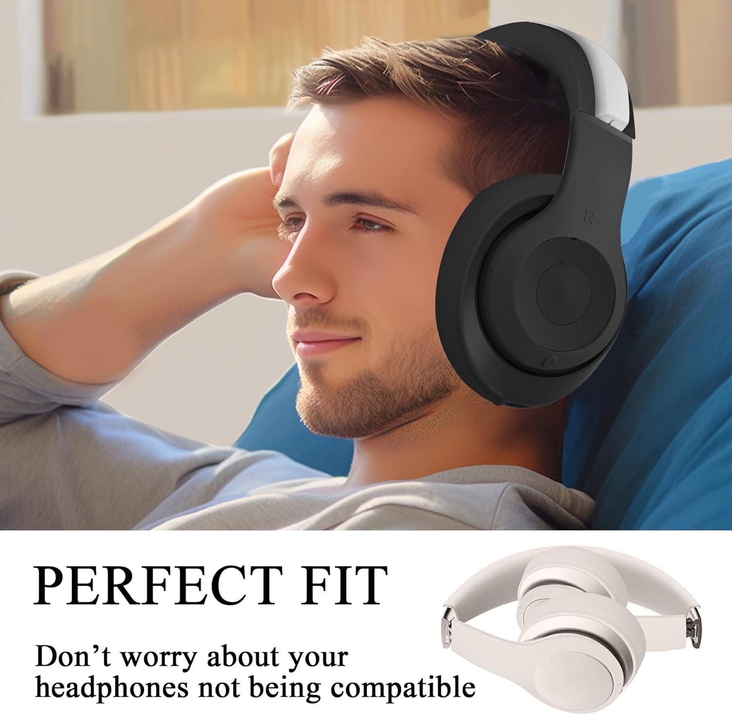 【3 in 1】 Studio Pro Silicone Case Cover Set,Anti-Scratch Ear Pad Cover/Shell Cover/Headband Cover for Beats Studio Pro Headphone,Studio Pro Soft Silicone Protector Accessories(Deep Brown) - Image 6