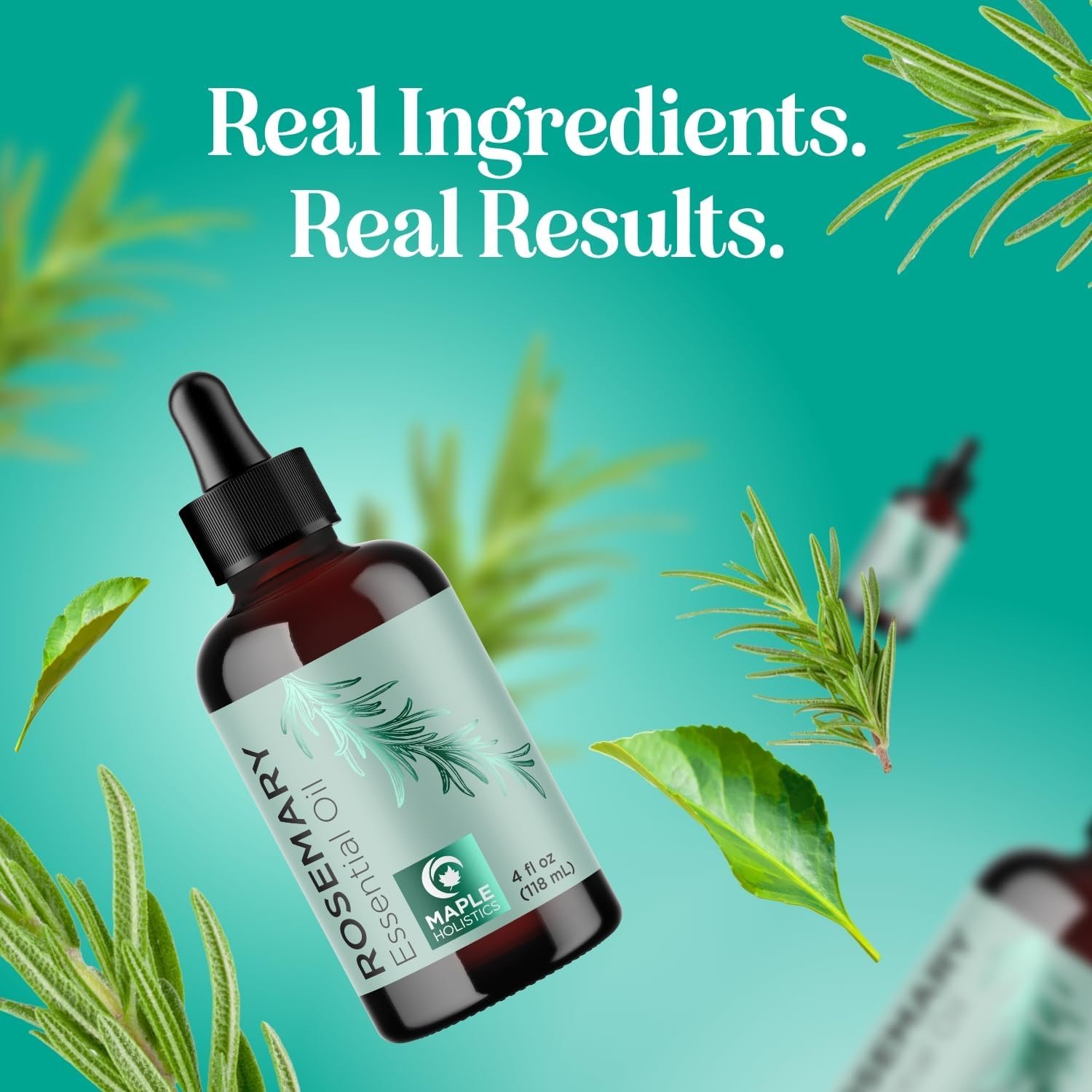 Pure Rosemary Essential Oil with Dropper - Undiluted Rosemary Oil for Hair Skin and Nails and Refreshing Aromatherapy Oil for Diffusers - Rosemary Essential Oil for Cleansing Dry Scalp Care 4oz - Image 10