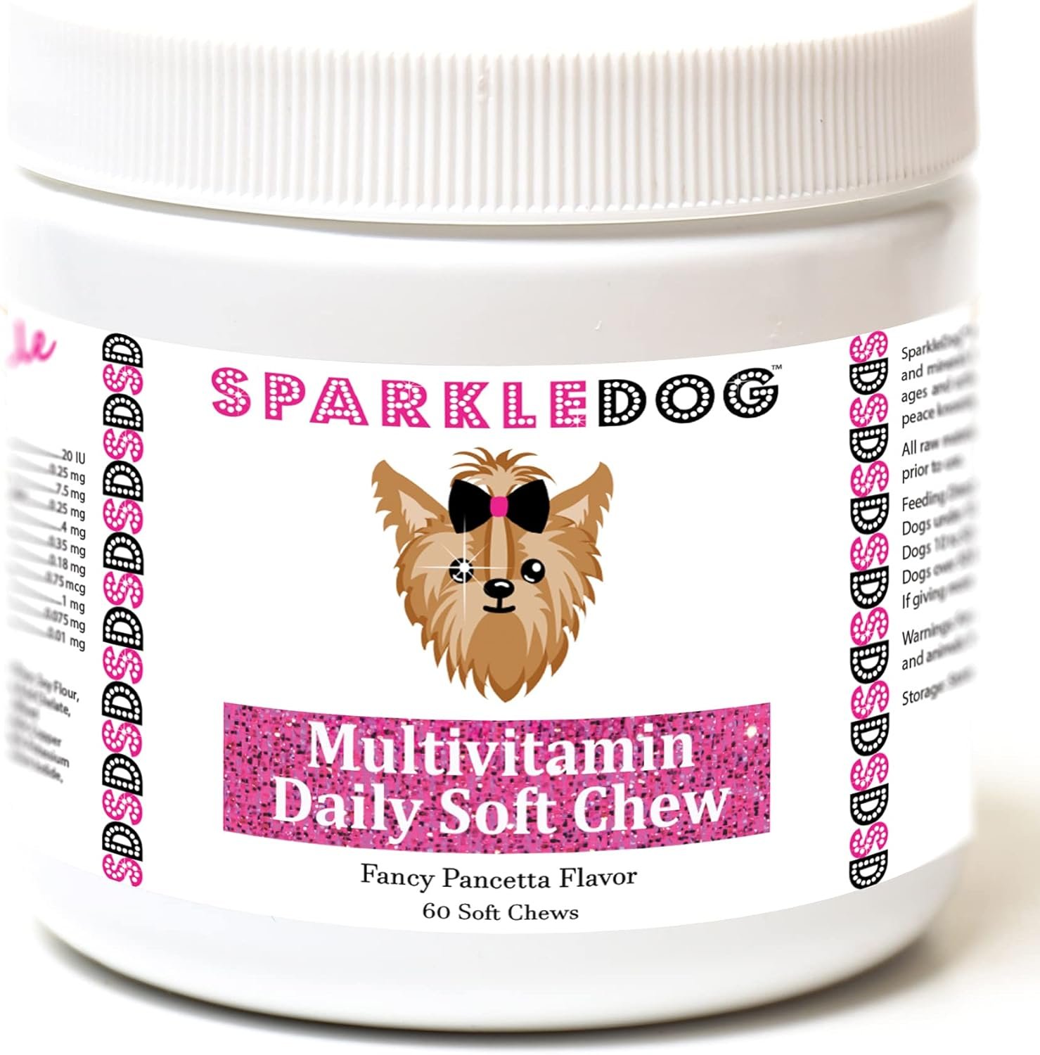 Multivitamin Daily Supplement Soft Chews for Dogs - Dietary Support for Small Medium or Large Pets - for Active Working & Senior Canines - 60 Chews - Image 2