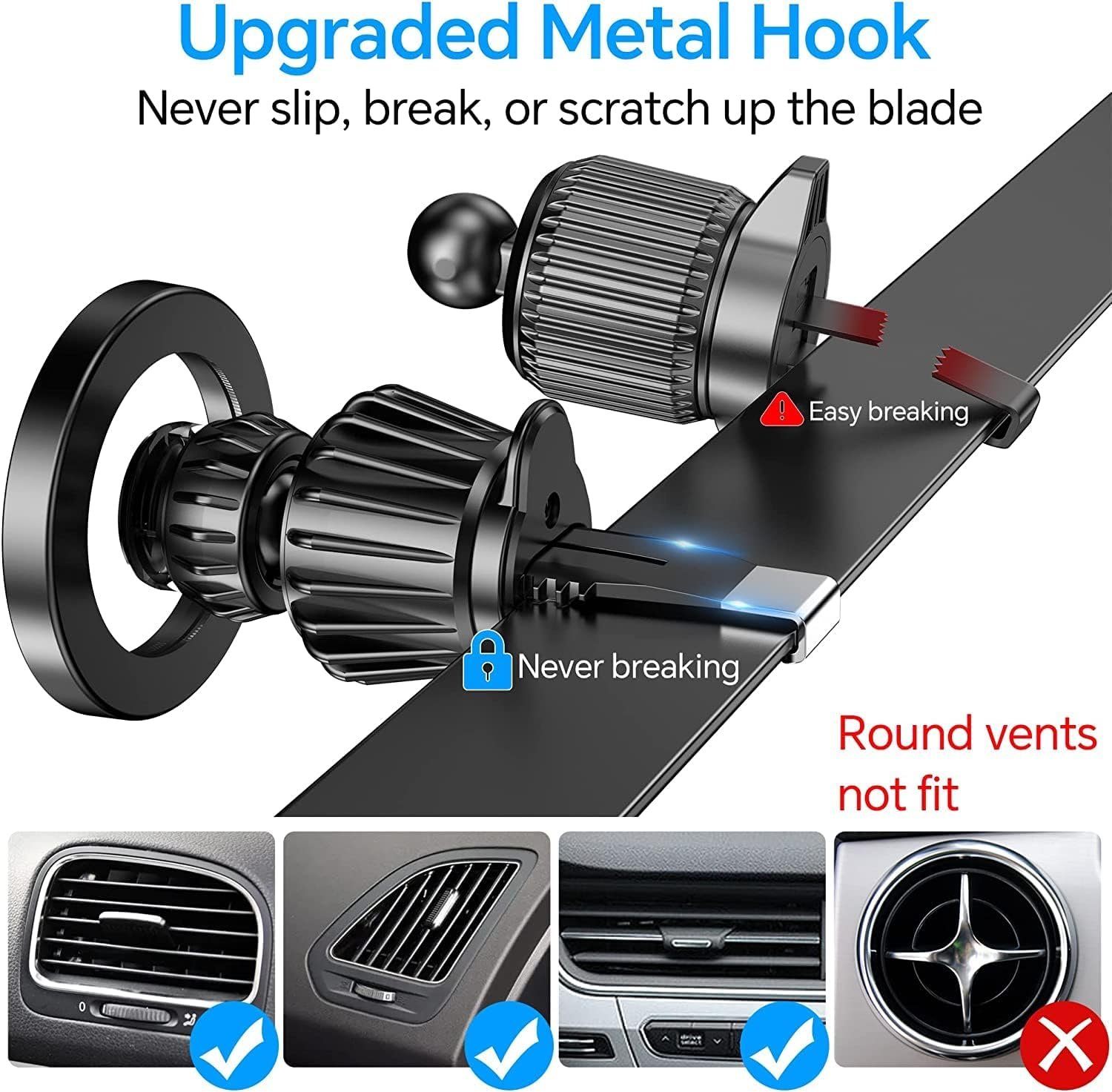 for Magsafe Car Mount【20 Strong Magnets】Magnetic Phone Holder for Car Phone Holder Mount Dash【360°】Cell Phone Holders for Your Car Accessories for Women Men iPhone 16 Pro Max 15 14 13 12 Plus - Image 7