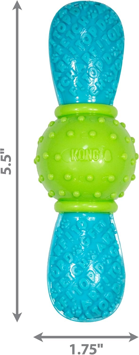 KONG CoreStrength Bow Tie Bone - Dog Dental Chew Toy - Durable, Multi-Layered Dog Toy for Enrichment Play & Dental Care - with Textured Body for Teeth Cleaning - for Small/Medium Dogs - Image 4