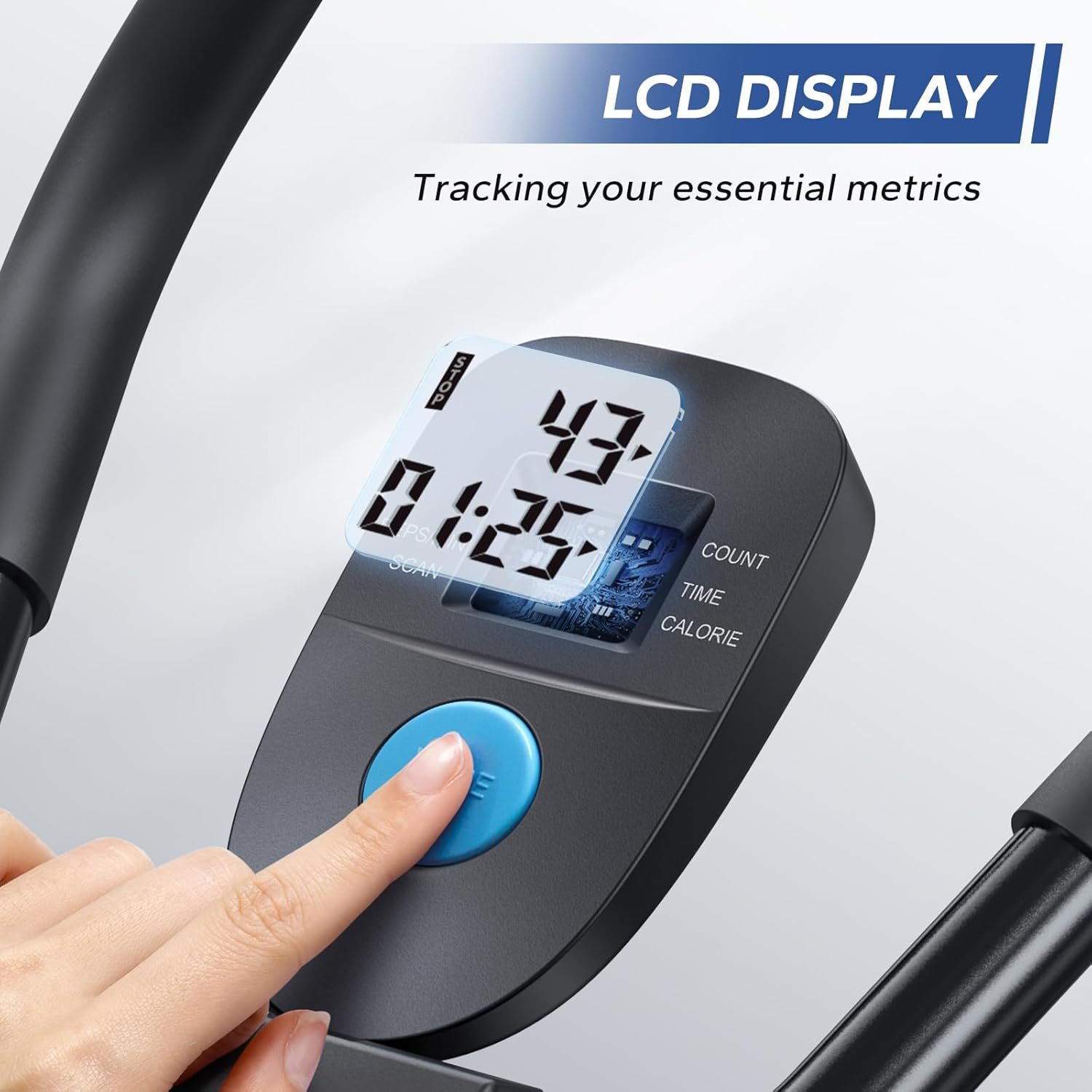 MERACH Ab Machine, Ab Workout Equipment, Adjustable Ab Trainer Machine for Abs Workout at Home Gym, Foldable, Knee Protection, Abdominal Trainer for Stomach Workout - Image 8