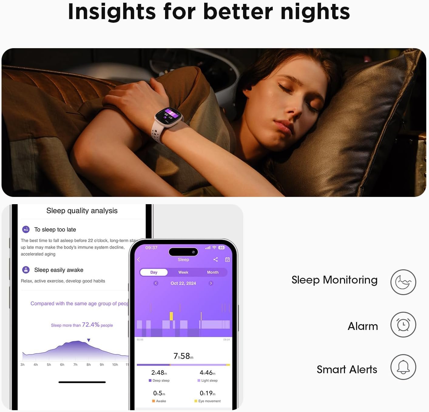 Smart Watches for Women Fitness Gifts: Fitness Tracker with Make/Recive Call Heart Rate SpO2 Sleep Monitor 120 Sport Mode 5ATM Smartwatch for iPhone Android Phones Christmas Birthday Gifts for Women - Image 7