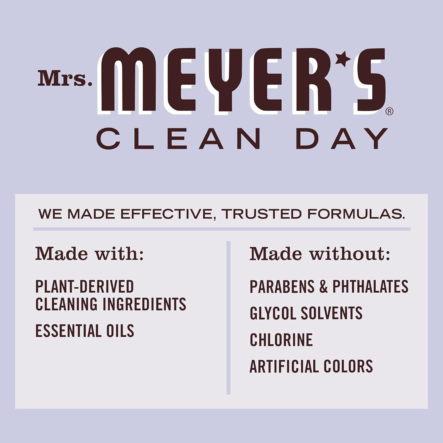 MRS. MEYER'S CLEAN DAY Multi-Surface Cleaner Concentrate, Use to Clean Floors, Tile, Counters, Lavender, 32 fl. oz - Image 5