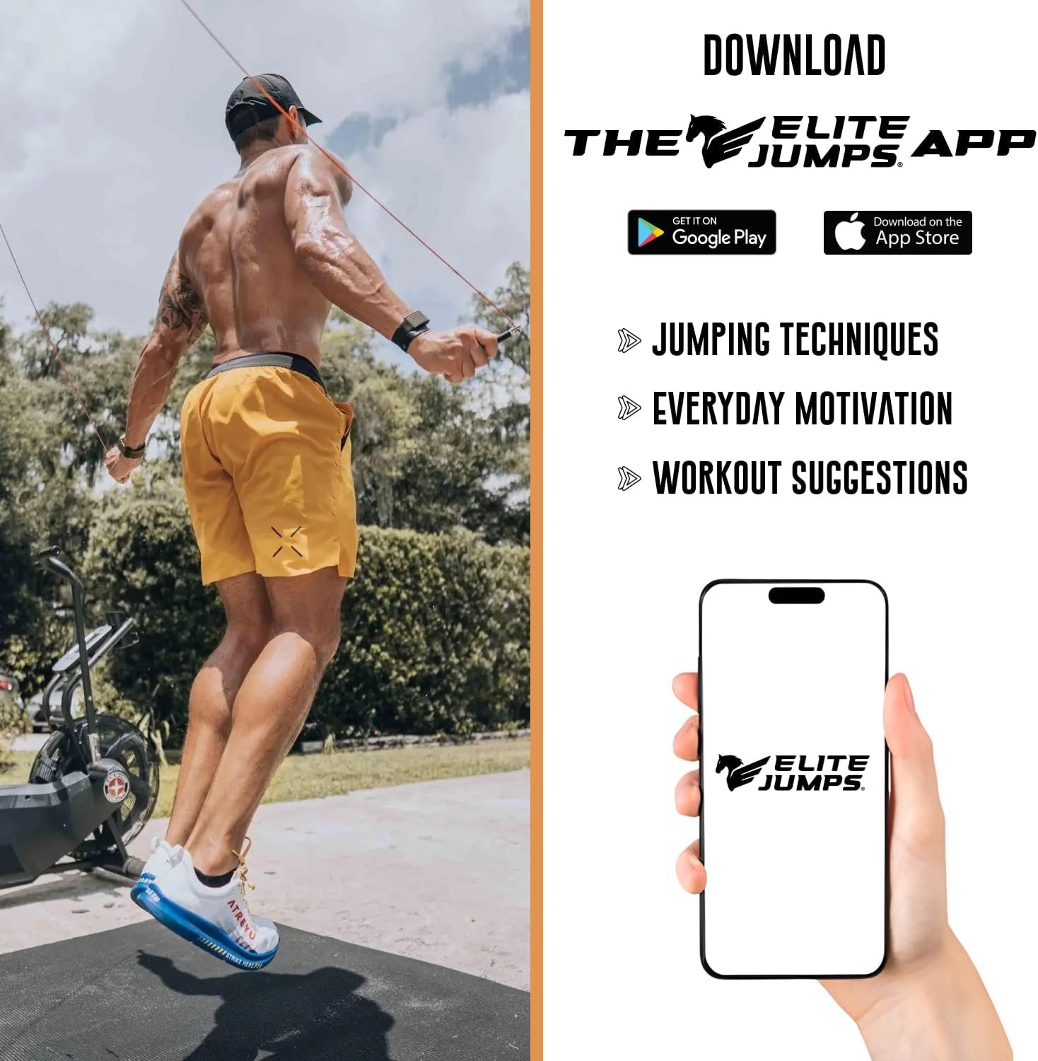 EliteSRS Boxer Jump Rope 3.0 for Fitness & Cardio Training | Professionally Designed Boxing Jump Rope w/Smooth Action Polymer Handles & Slip-Resistant Grips | Tangle-Free PVC Jump Rope - Image 7