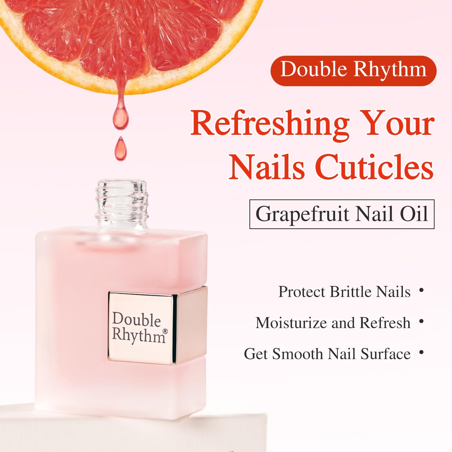 Double Rhythm Natural Cuticle Oil Revitalizing Cuticle Oil for Nails with Vitamin E Repaired Cuticles Overnight Cuticle Softener Nail Strengthener Protector for Damaged Dry Thin Nail - Image 5