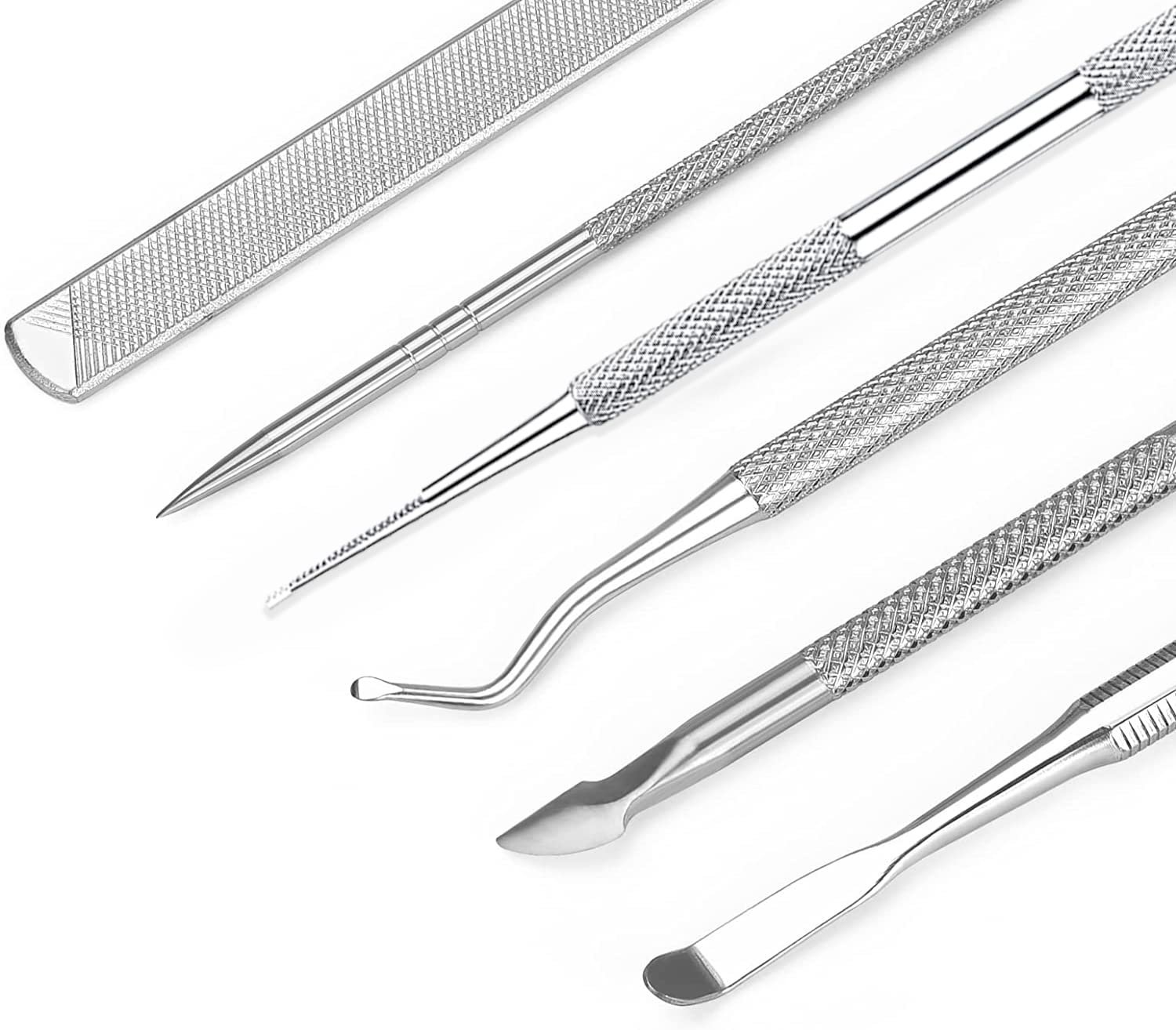 6-Pack Ingrown Toenail File and Lifters, Professional Surgical Stainless Steel Ingrown Toenail Removal Tool Kit, Manicure Treatment Pedicure Tools for Feet Under Nail Cleaner Correction Polish Pain - Image 4