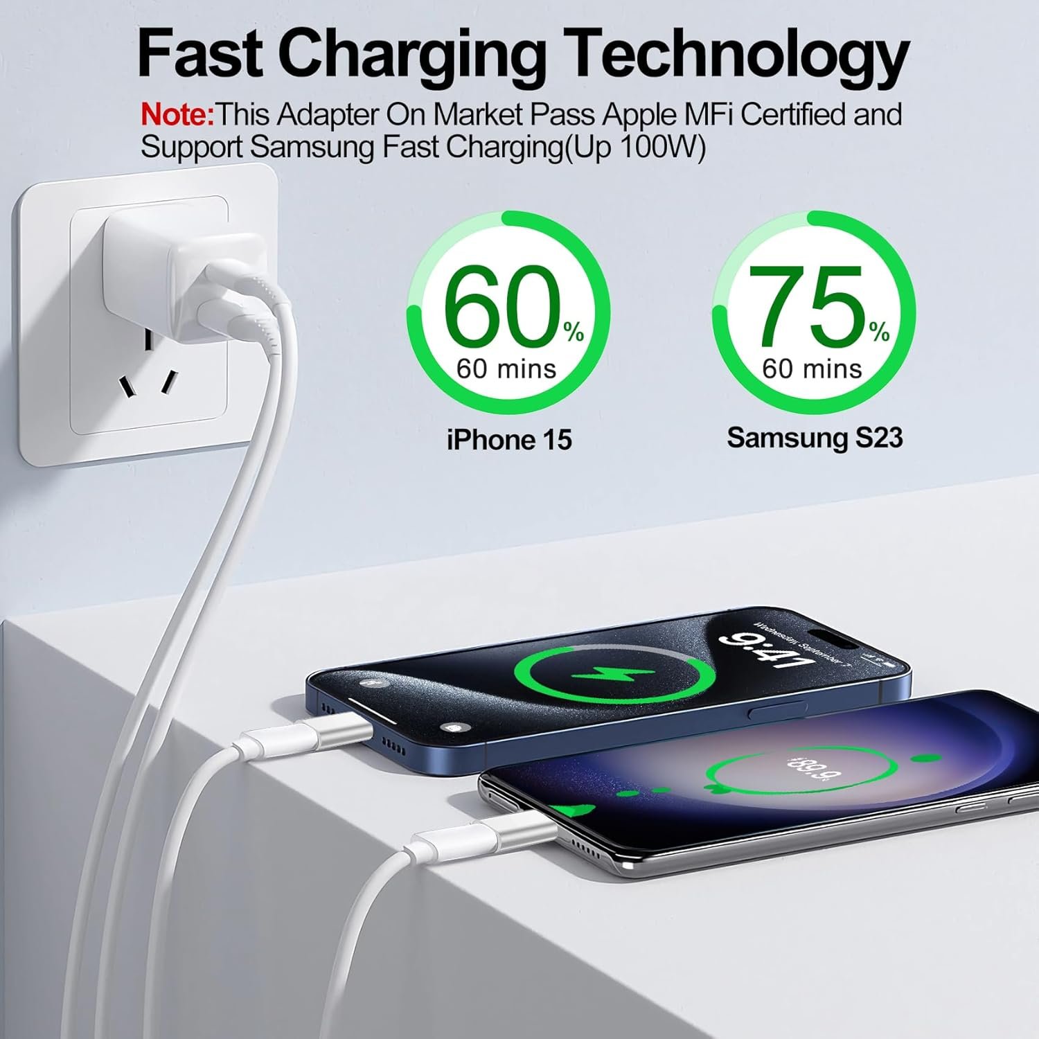 𝟒𝐏𝐚𝐜𝐤 𝐔𝐩𝐠𝐫𝐚𝐝𝐞𝐝 Lightning to USB C Adapter for iPhone 16/15 Pro Max/Plus,Samsung S24,iPad,Nintendo Switch,Support Charging,Not for Audio,Type C Charger Connector,for iPhone 16/15 Charger - Image 5