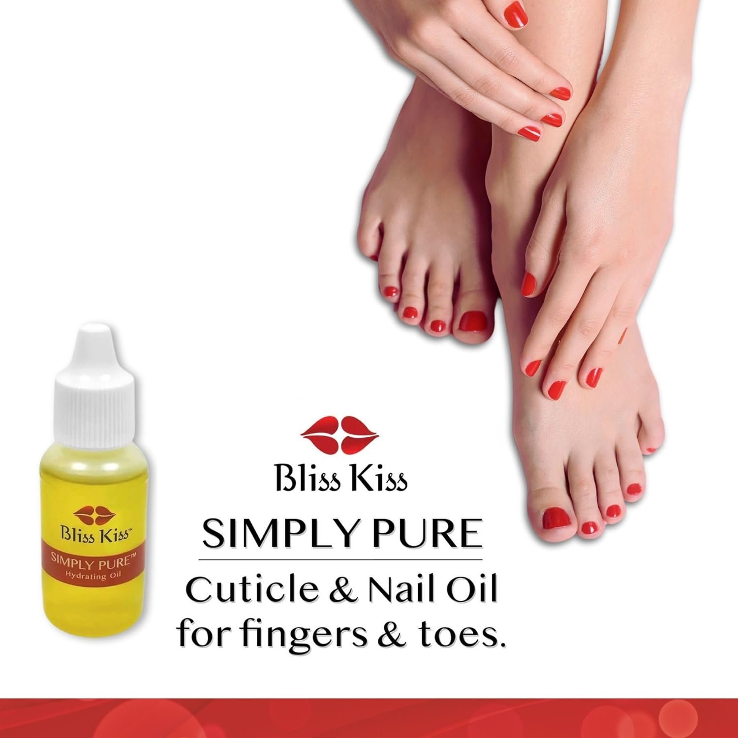 Bliss Kiss | Fragrance Free | Nail Oil Cuticle Dropper w/Vitamin E & Jojoba⏤Nail Strengthener Nail Growth Oil and Serum for Brittle Peeling Breaking Thin Nails | 0.5oz | - Image 5