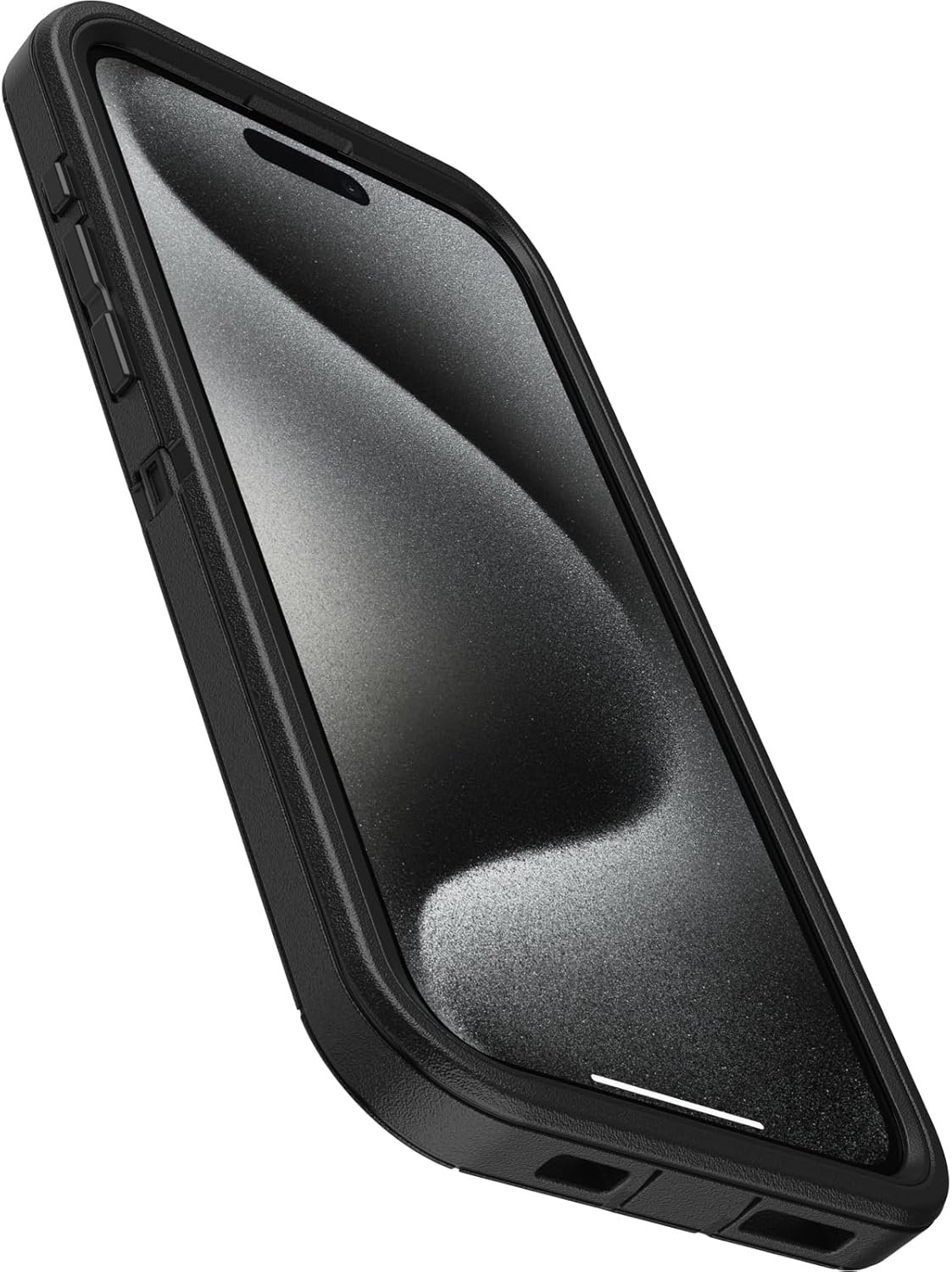 OtterBox iPhone 15 Pro MAX (Only) Defender Series Case - BLACK, screenless, rugged & durable, with port protection, includes holster clip kickstand (ships in polybag, ideal for business customers) - Image 4