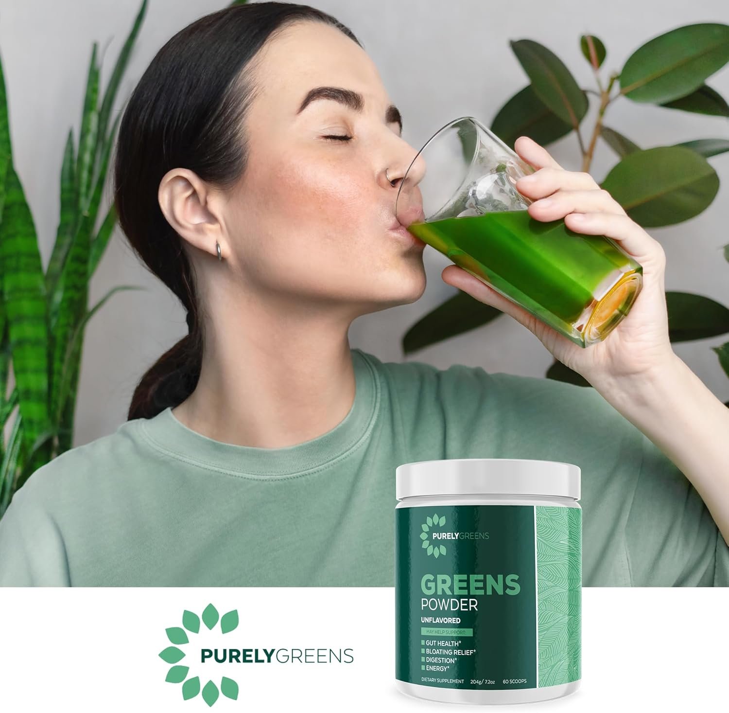 Superfood Powder with Spinach, Kale & Beet Root Powder, Daily Super Greens Powder Supports Digestive, Gut Health, Energy, Immunity, Smoothie Mix with Veggie & Fruit Powder, 60 Servings - Image 5