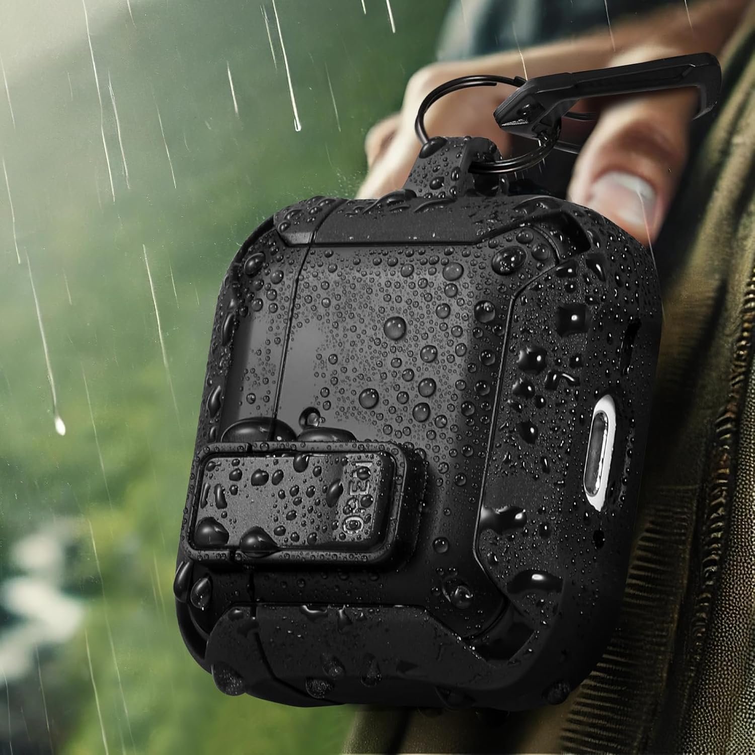 GEAK Case Compatible with Galaxy Buds 3 Pro Case/Samsung Galaxy Buds 3 Case with Carabiner & Cleaning Kit, Full Protective Hard Cover Shell with Secure Lock Clip for Galaxy Buds 3 Men Women, Black - Image 8