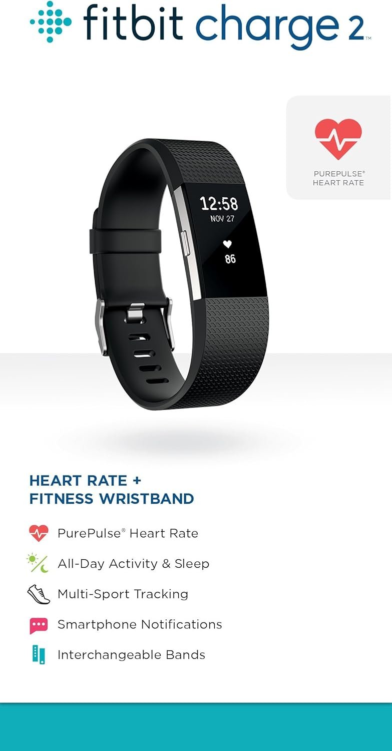 Fitbit Charge 2 Heart Rate + Fitness Wristband (Renewed) - Image 7