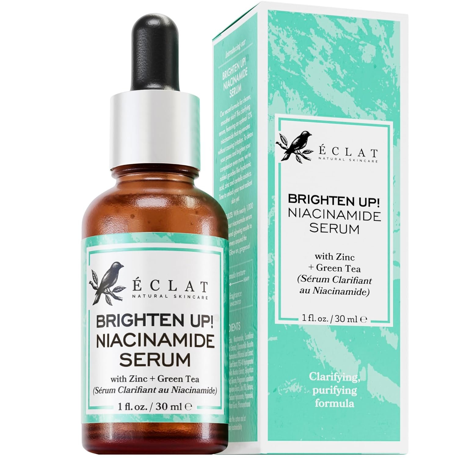 CLARIFYING Niacinamide Serum for Face - Pore Minimizer for Face Niacinimide Serum Dark Spot Remover for Face - Natrium Serum Niacinimide Niamicide Niacinamida Naicinimide Nicotinamide Serum - Image 2