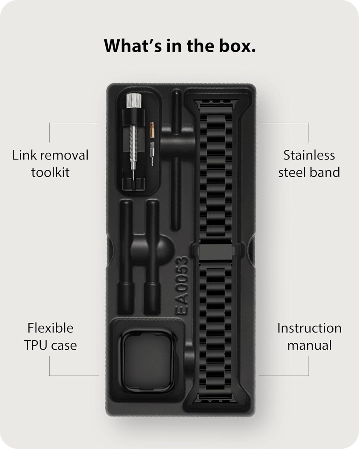 Fullmosa Compatible Apple Watch Bands 49mm 45mm 46mm 44mm 42mm 41mm 40mm 38mm, Metal iWatch Band with Case for Apple Watch Ultra Series 10 9 8 7 6 5 4 3 2 1 SE, 42mm 44mm 45mm Black - Image 7
