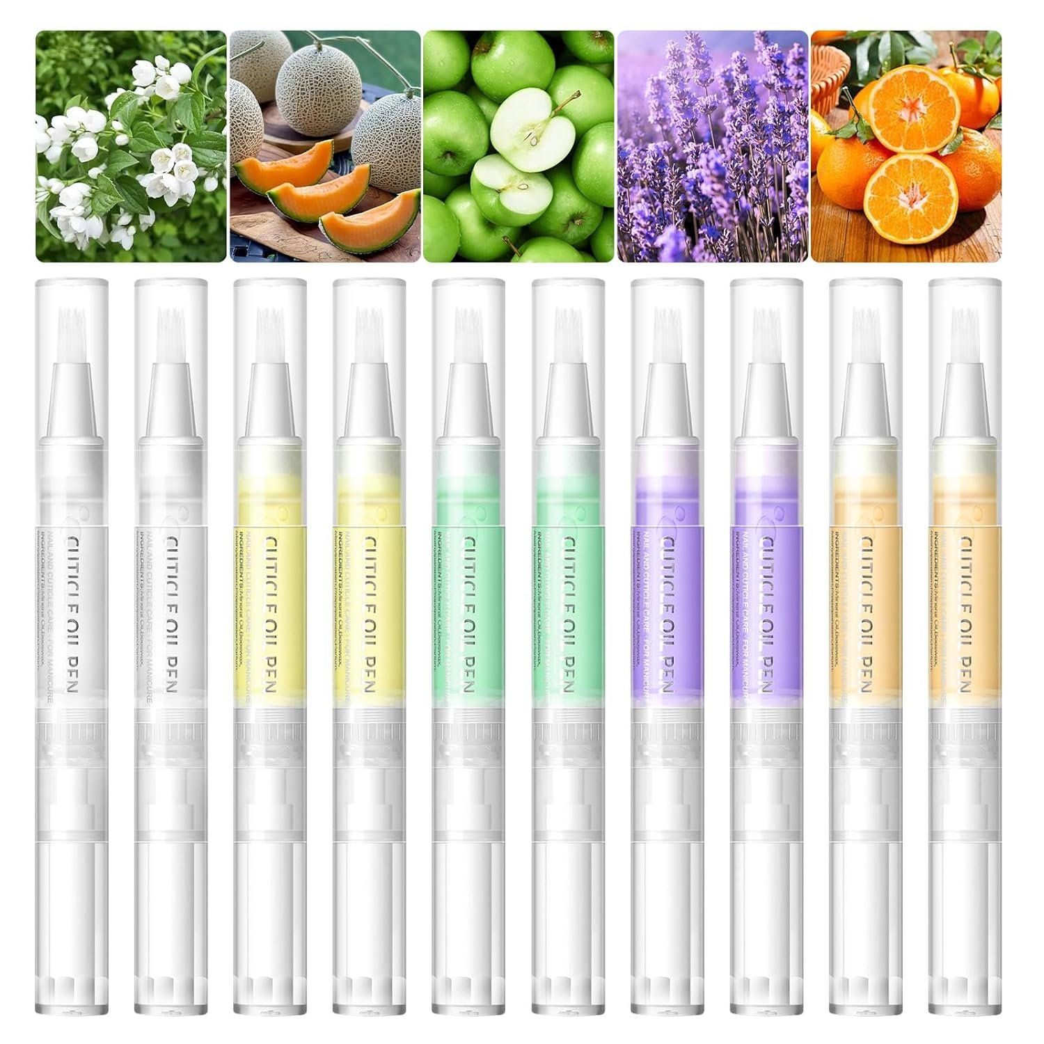 10Pcs Cuticle Oil Pen for Nails Cuticle Oil Bulk for Nail Strength Nail Care Nail Softener Natural Moist Gel Nail Nourishment DIY Manicure Tools Home Salon Gifts for Women - Image 2