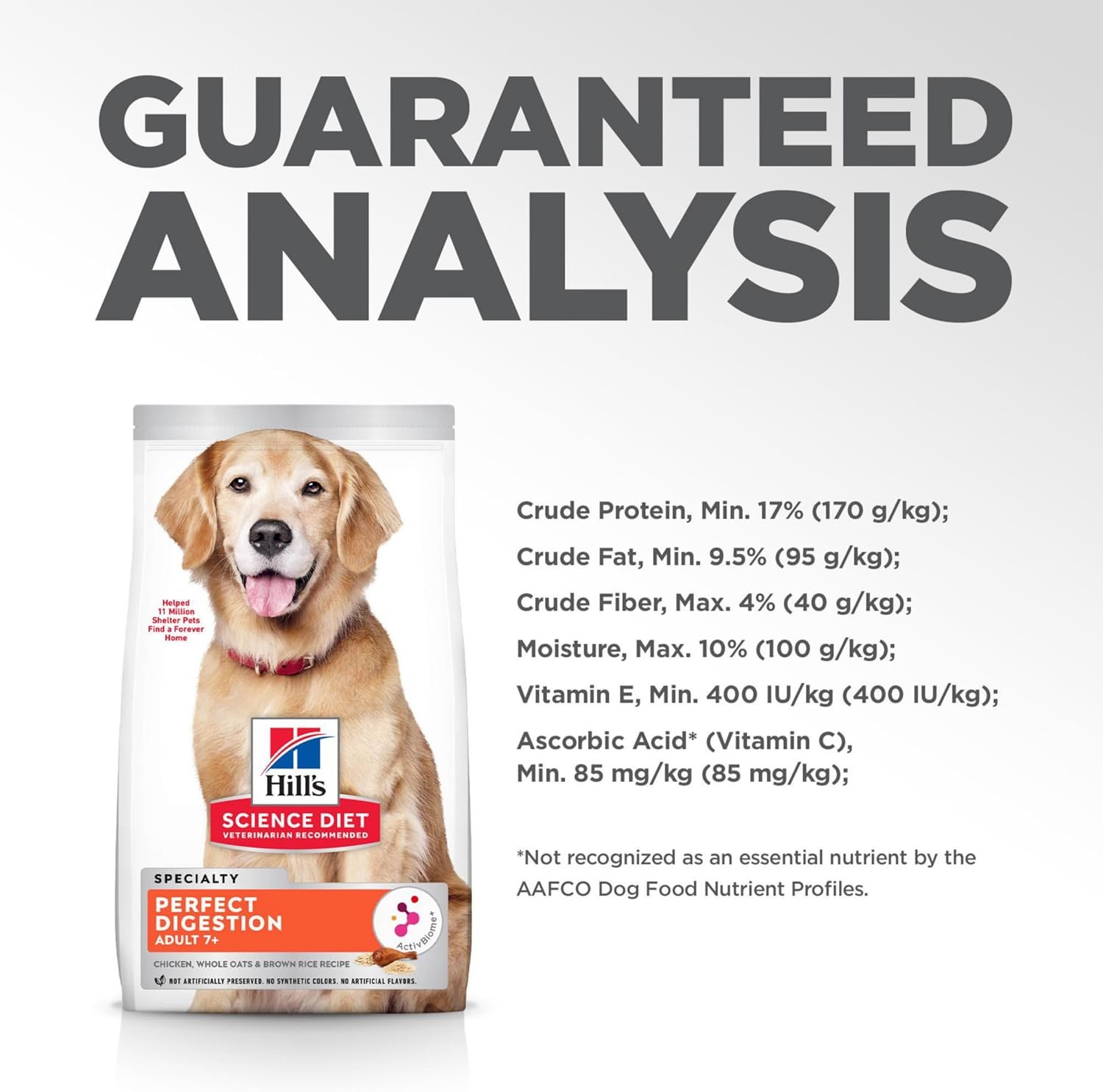 Hill's Science Diet Adult 7+ Perfect Digestion Chicken Dry Dog Food, 22 lbs. - Image 12