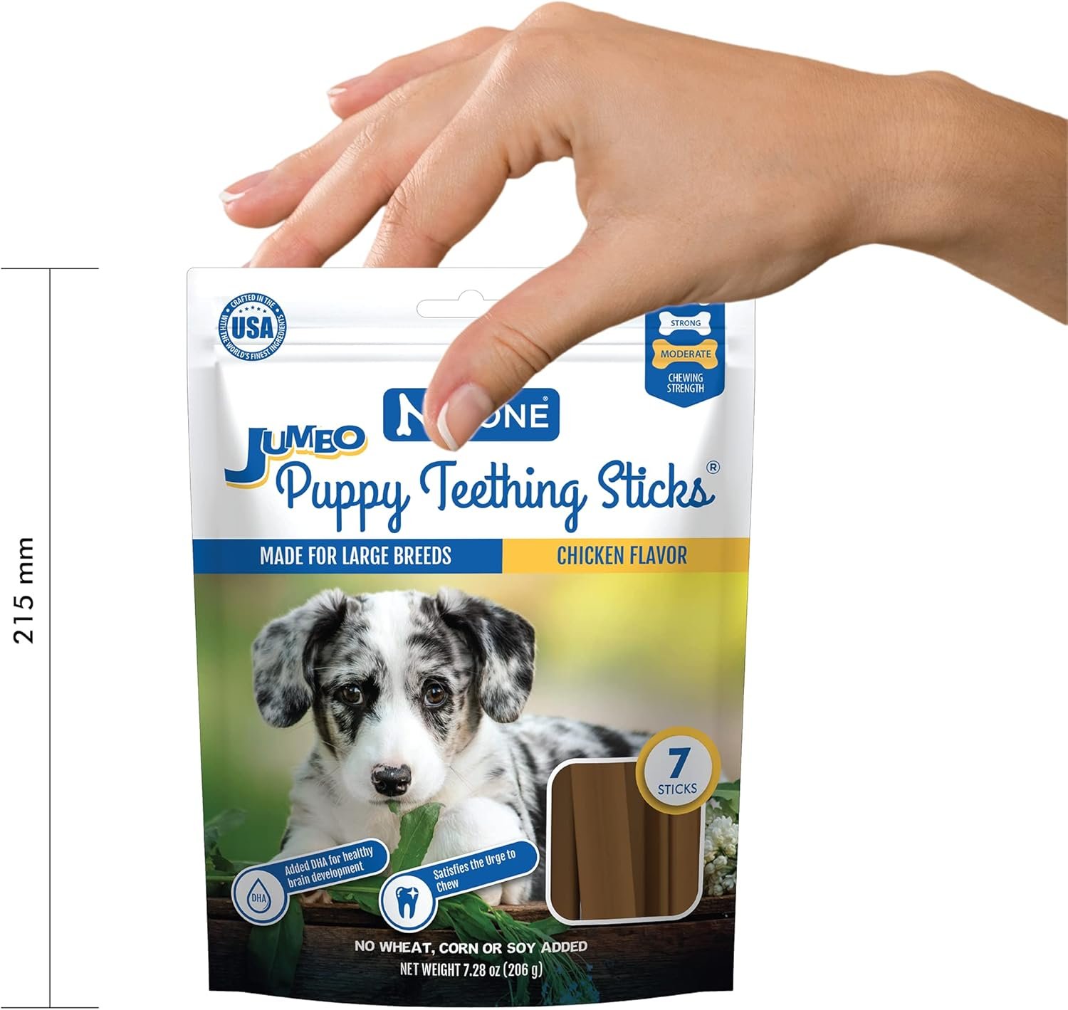 N-Bone Jumbo Puppy Teething Sticks Chicken Flavor Dog Treats, 7.28-oz Bag - Image 5