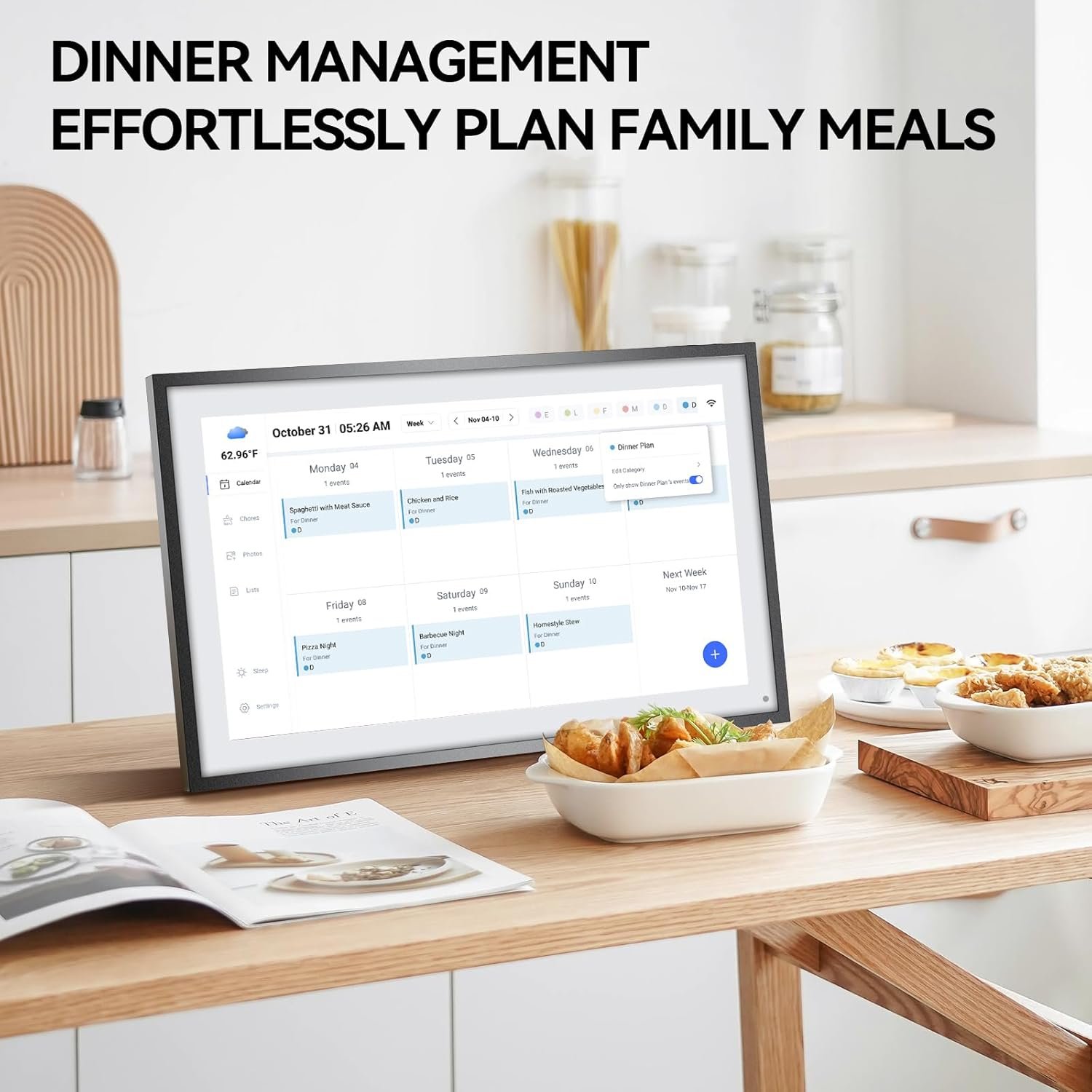 LOOFII 15.6 Inch Smart Digital Calendar Planner & Chore Chart, Full HD Interactive Touchscreen Display for Family Scheduling, Wall Mountable – Streamline Household Organization - Image 5