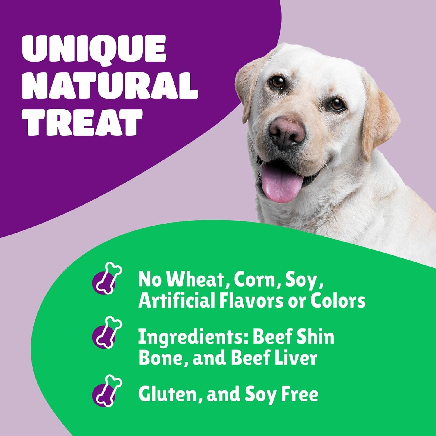 Liver Coated Dog Bones for Aggressive Chewers, Natural Dog Bones for Large Dogs, Beef Shin Large Dog Bones for Medium Dogs, Bones for Dogs Long Lasting, Dog Chew Bones - 1 Count - Image 5