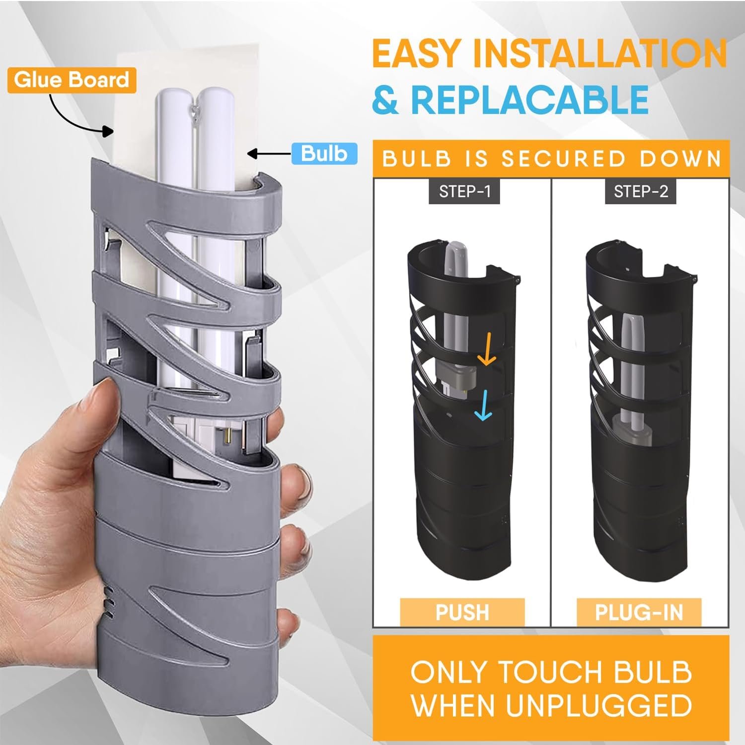 Gardner EL-22 FlyWeb Classic Fly Light Replacement Bulb, Fly Light for Indoors, Fly Web Light Lamp Replacement, UV Insect Light Traps, 9 Watt - Non-Zapper Insect Solution - Image 6