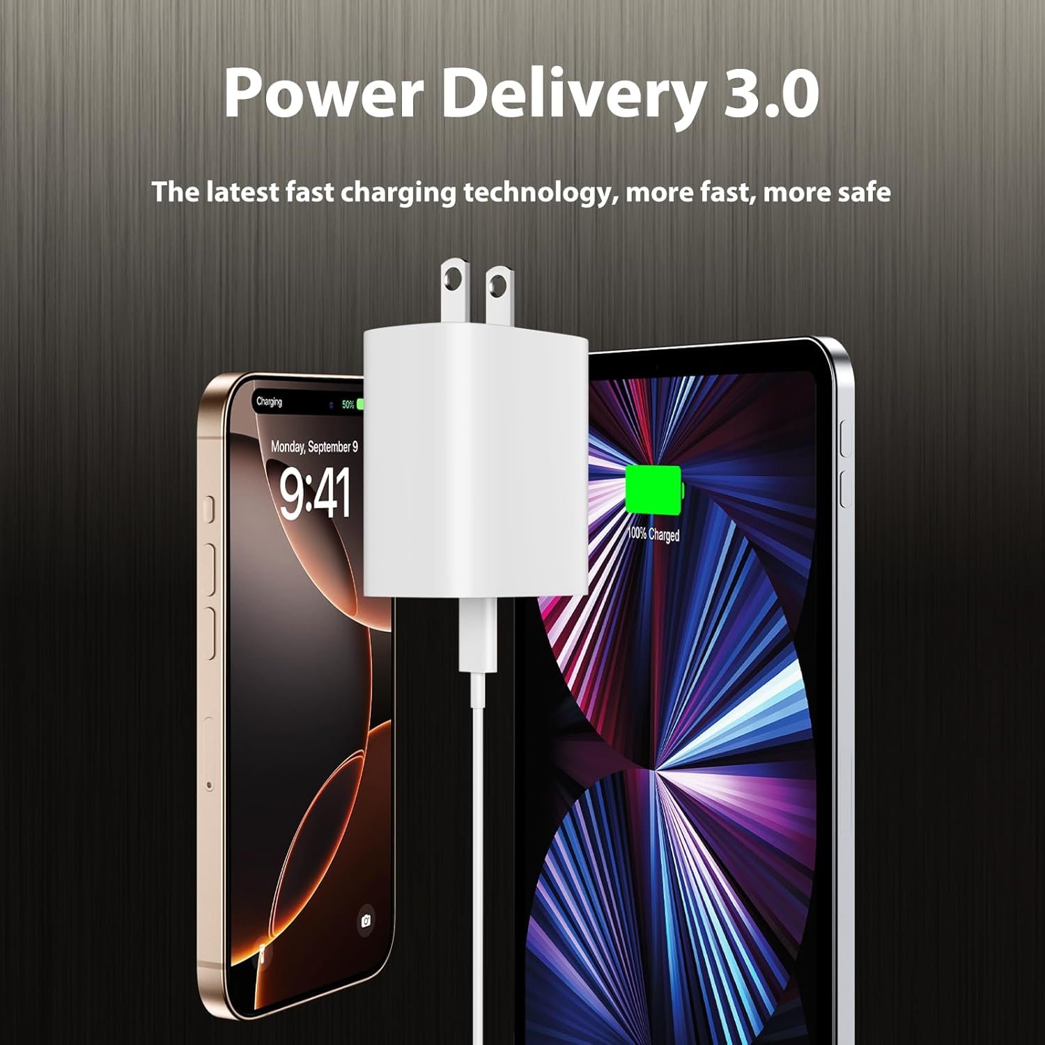 iPhone 15 16 Charger Fast Charging, 10 FT Long USB C Charger Cord with 20W Type C Phone Fast Charging Block for iPhone 16/16 Pro/16 Pro max/16 Plus, iPhone 15/15 pro/15 pro max/15 Plus,iPad Pro,Galaxy - Image 5