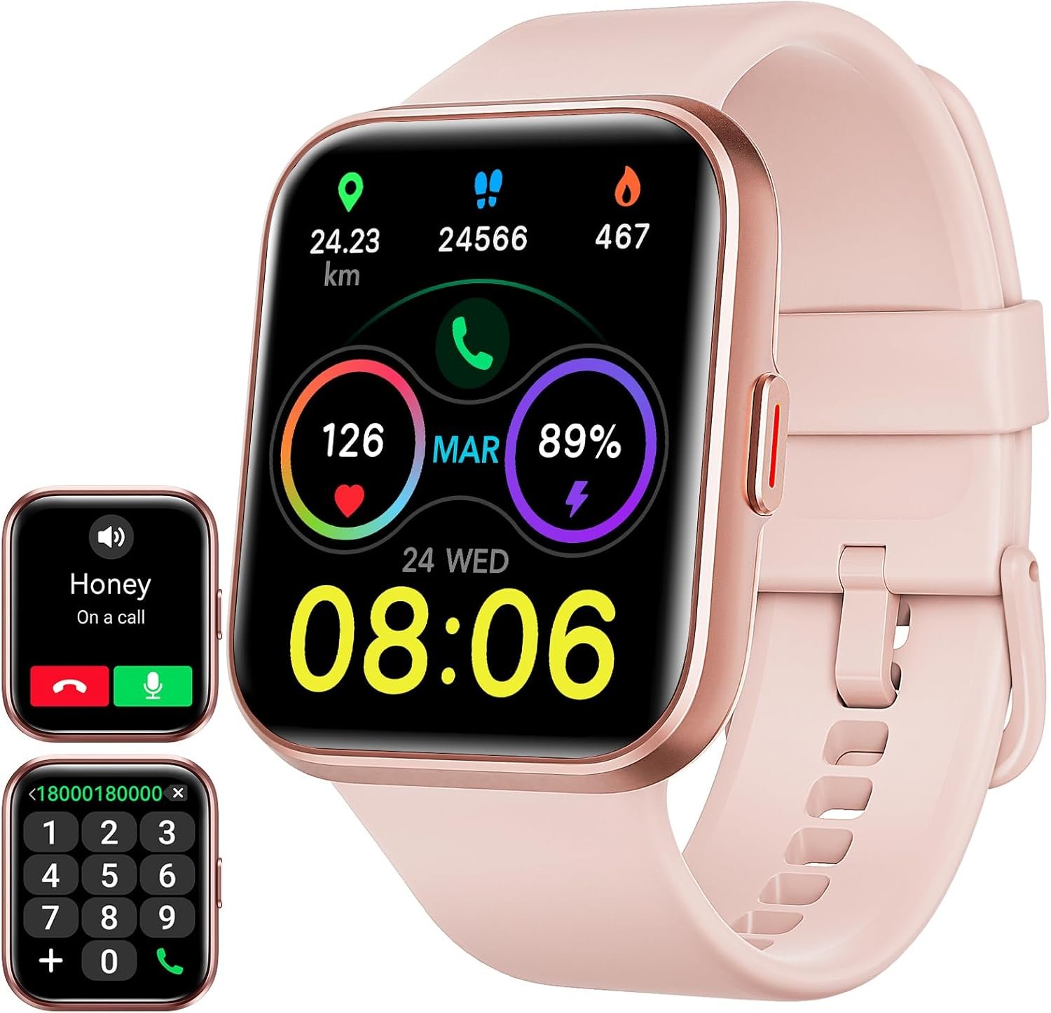 ENOMIR Smart Fitness Watch for Men Women(Answer/Make Call), Alexa Built-in, with Heart Rate SpO2 Sleep Monitor 100 Sports 5ATM Waterproof Activity Trackers and Smartwatches for iOS&Android Phones - Image 2