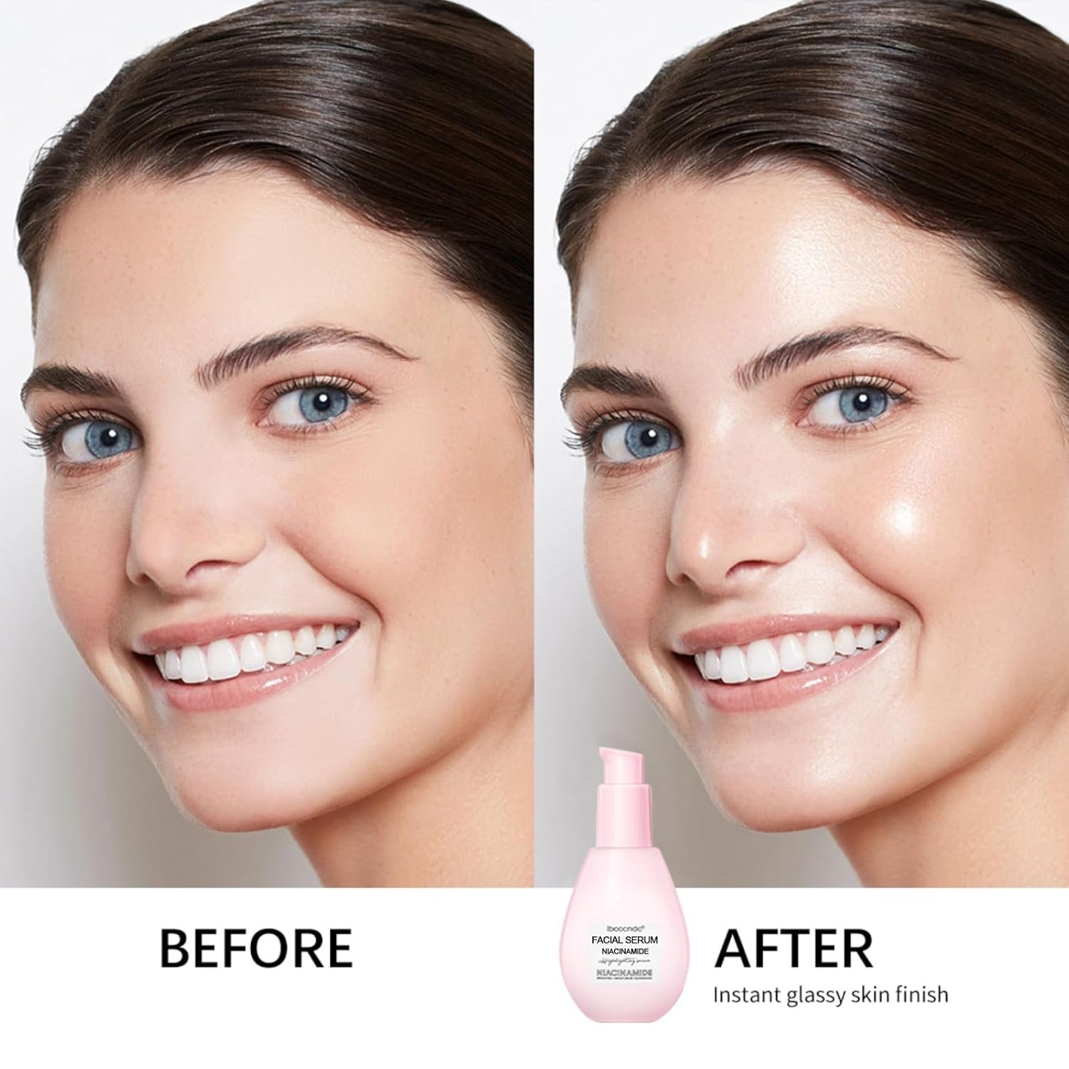 Niacinamide Brightening Serum,Moisturizing Serum With Hyaluronic Acid,Moisturizing,Brighten,Lightweight Facial Serum and Pre-makeup Lotion (2.64oz) - Image 7