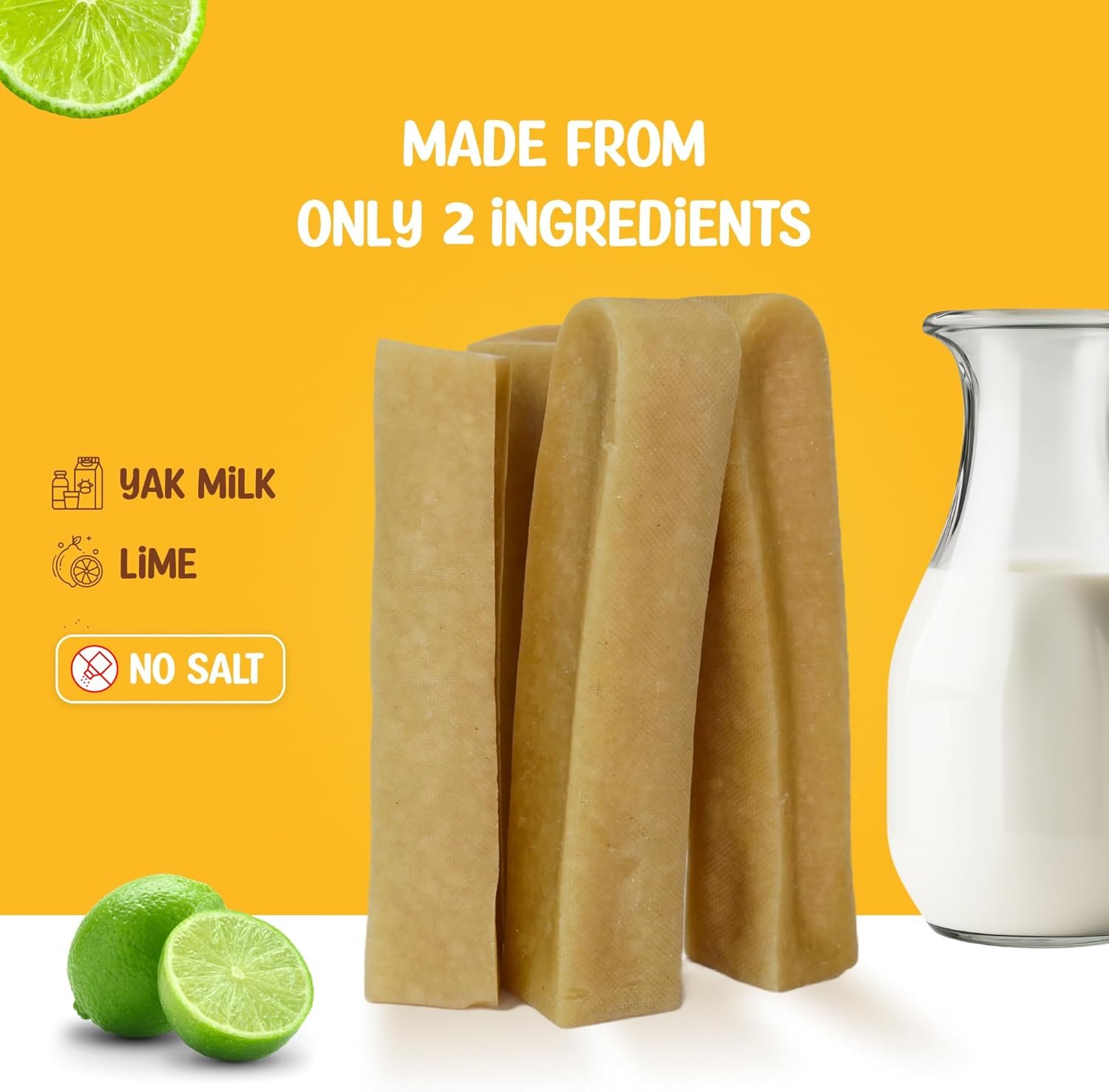 Dogsee Original Himalayan Yak Cheese Chews 1lb (Large - 4 Chews) | Breath Freshener for Dogs | Long Lasting Dental Dog Chews | Labrador Retriever | German Shepard | Rottweiler - Image 3