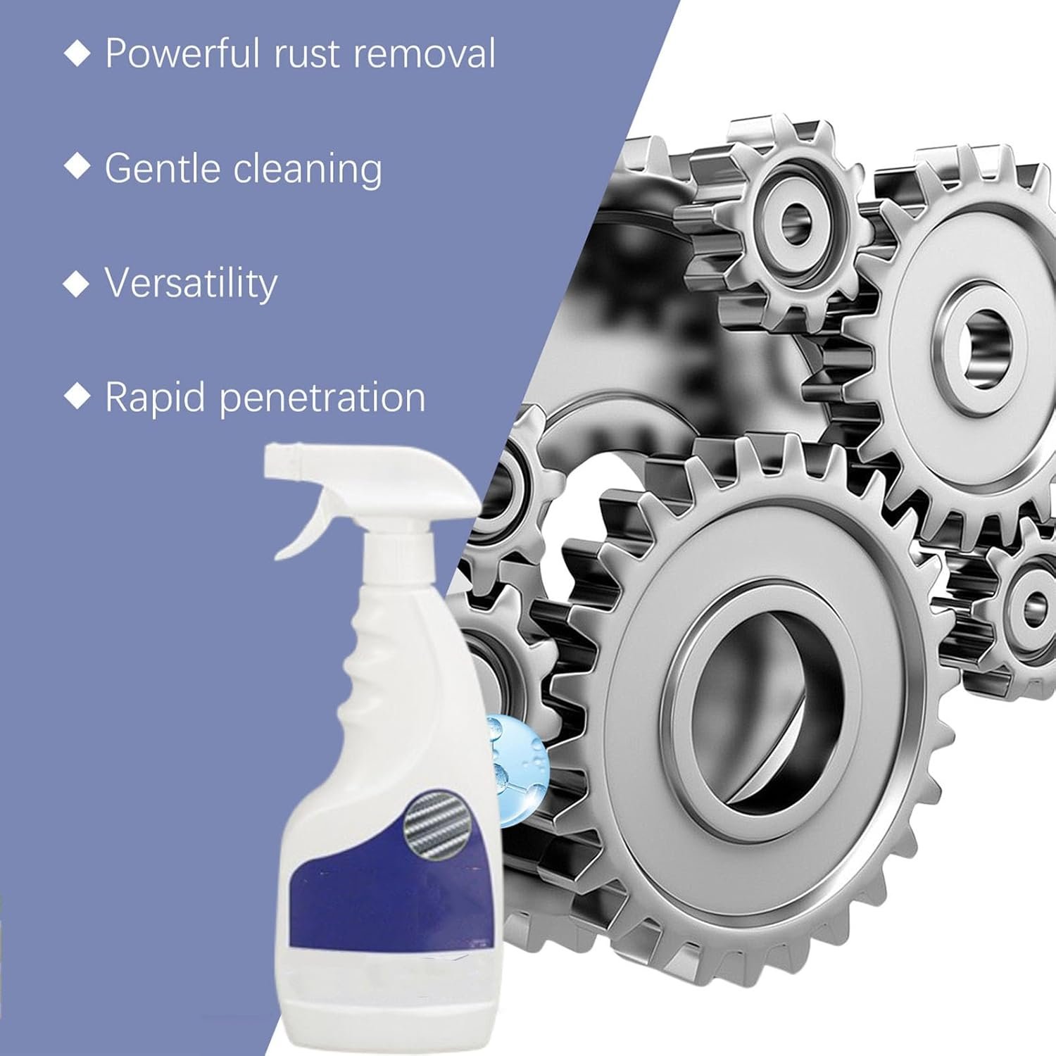 Heavy-Duty Metal Rust Remover,Rust Remover,Rust Remover for Metal,Metal Rust Removal,Heavy Duty Rust Remover,Car Rust Cleaner,Powerful Metal Rust Remover (1pcs) - Image 4