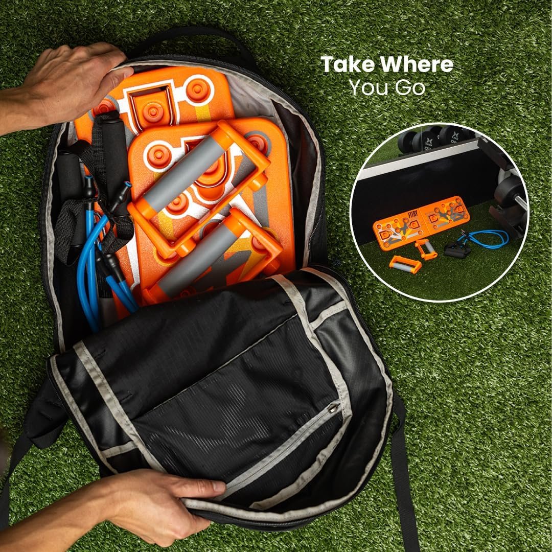 Push Up Board for Men and Women- Multifunctional Workout Equipment- Foldable Push Up Bar- Fitness Gym Equipment- Portable Board for Home Exercise and Workout- Push Up Board by Fitby - Image 8