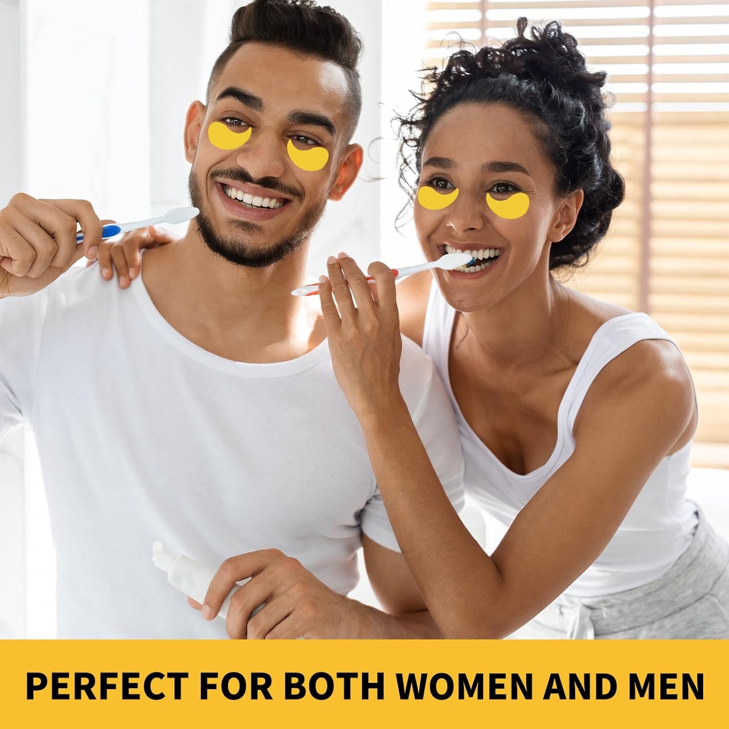 Under Eye Patches For Puffy Eyes 70PCS, 24K Gold Eye Mask For Dark Circles and Puffiness, Under Eye Mask Patches Skincare, Eye Gel Pads, Eye Patches For Wrinkles, Puffy Eyes Bags Treatment Women Men - Image 7