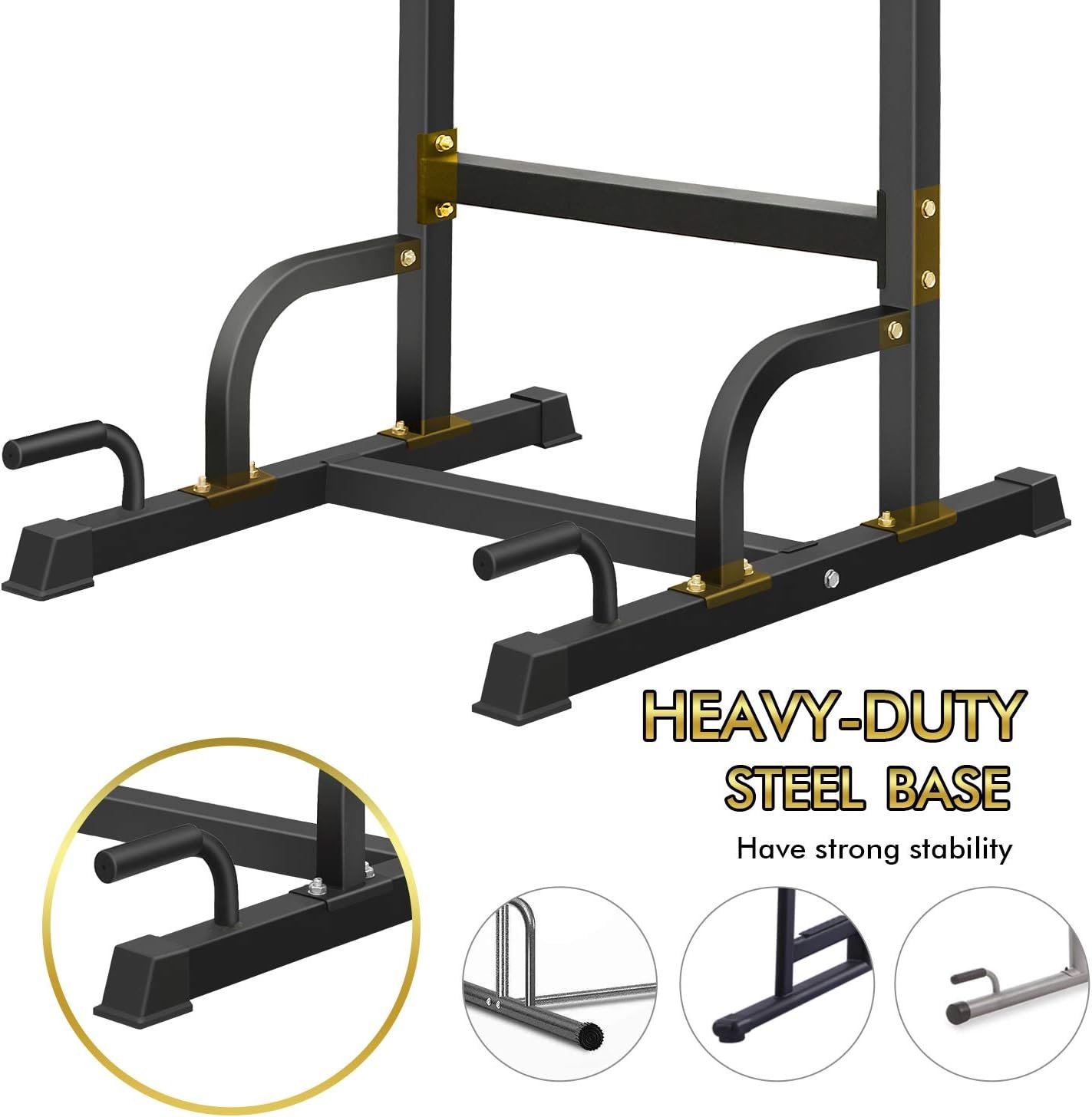 BangTong&Li Power Tower, Pull Up Bar Dip Station/Stand for Home Gym Strength Training Workout Equipment - Image 6