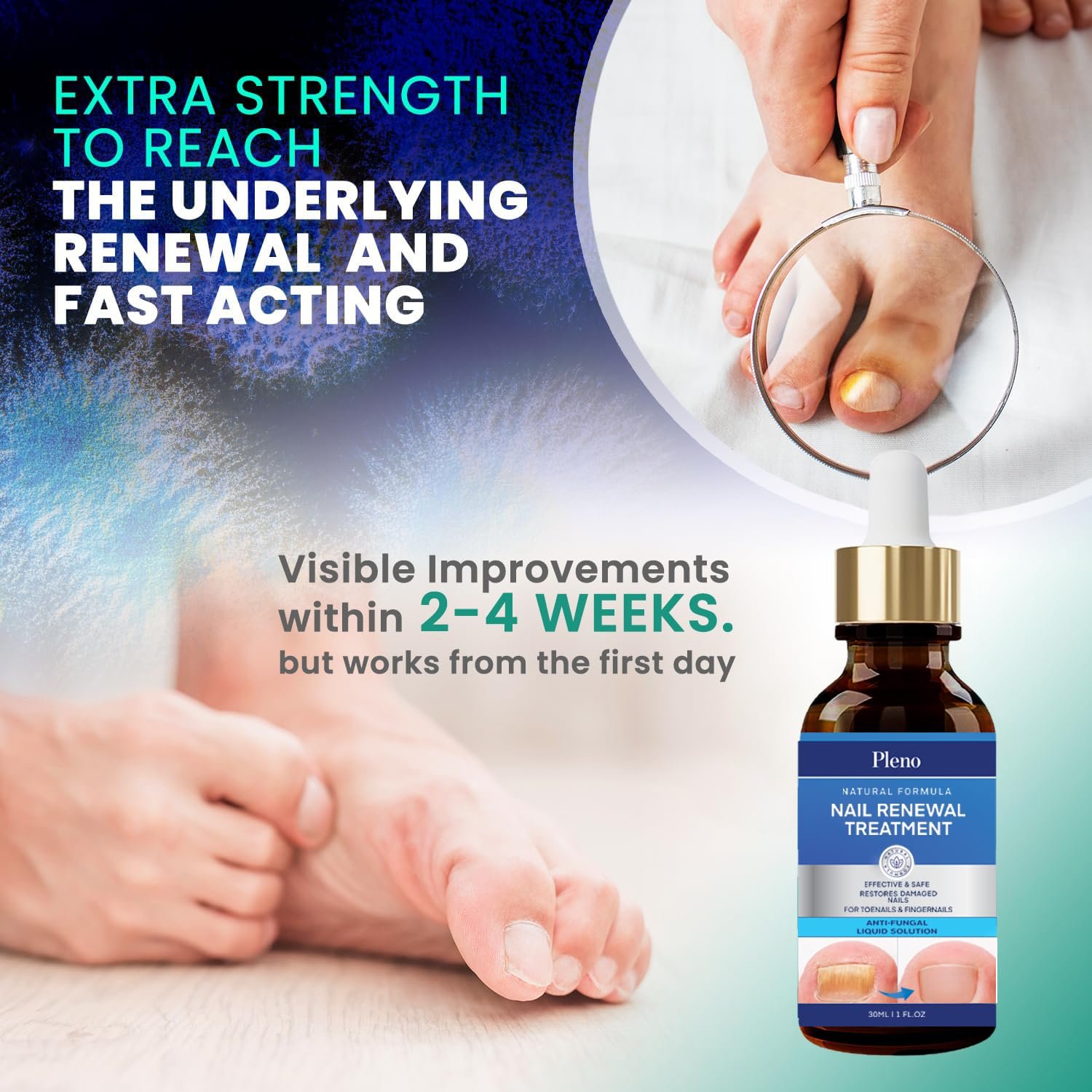 Toenail Fungus Treatment: Extra Strength Nail Fungus Treatment for Toenail & Fingernail, Nail Repair Solution for Thick Broken Discolored & Damaged Nail - Image 5