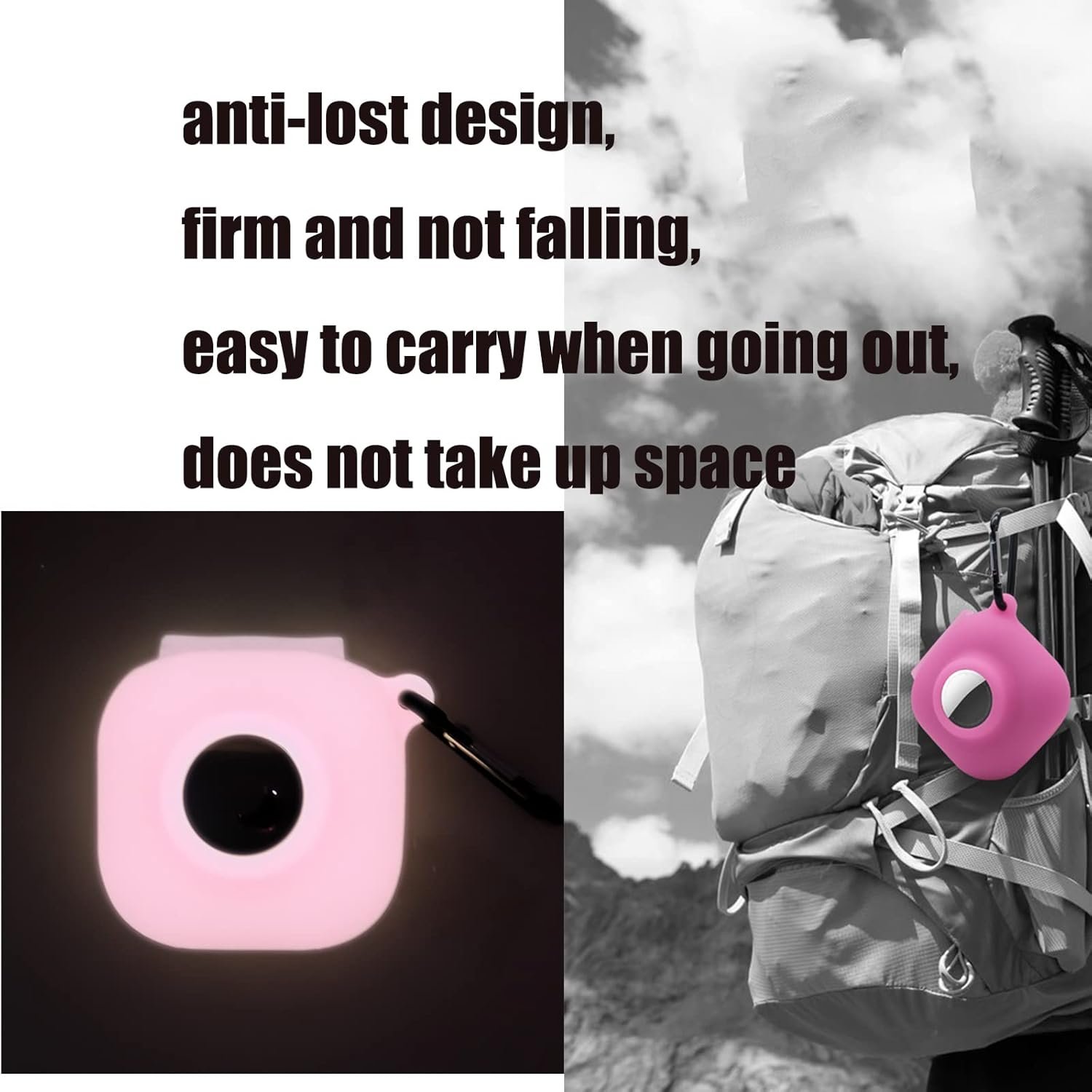 Case Cover for Beats Fit Pro and Airtag,Premium Soft Skin Cover Shock-Absorbing,Anti-Scratch Protective Case with Keychain (Dark Green) - Image 6