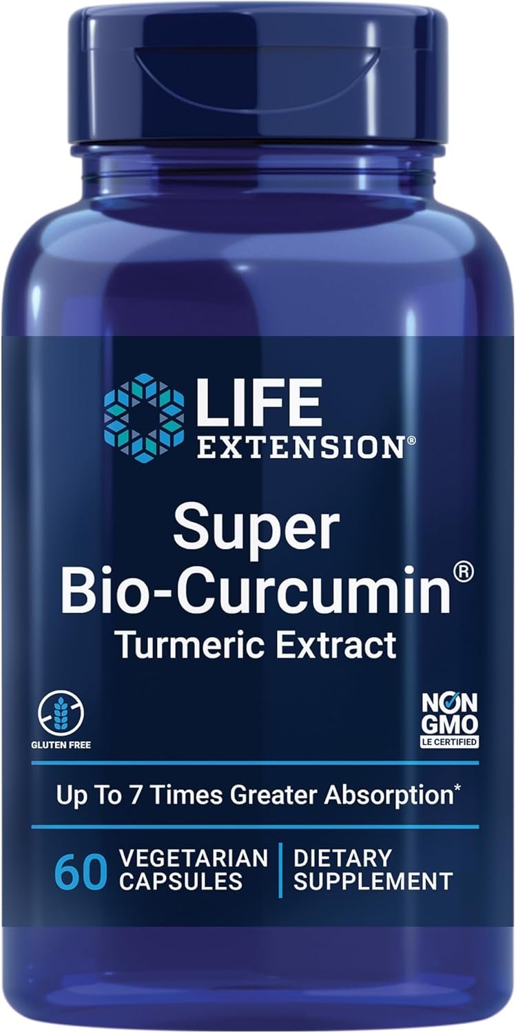 Life Extension Super Bio-Curcumin Turmeric Extract – Highly-Absorbable Curcumin for Whole-Body Health Support – Gluten-Free, Non-GMO, Vegetarian – 60 Vegetarian Capsules - Image 2