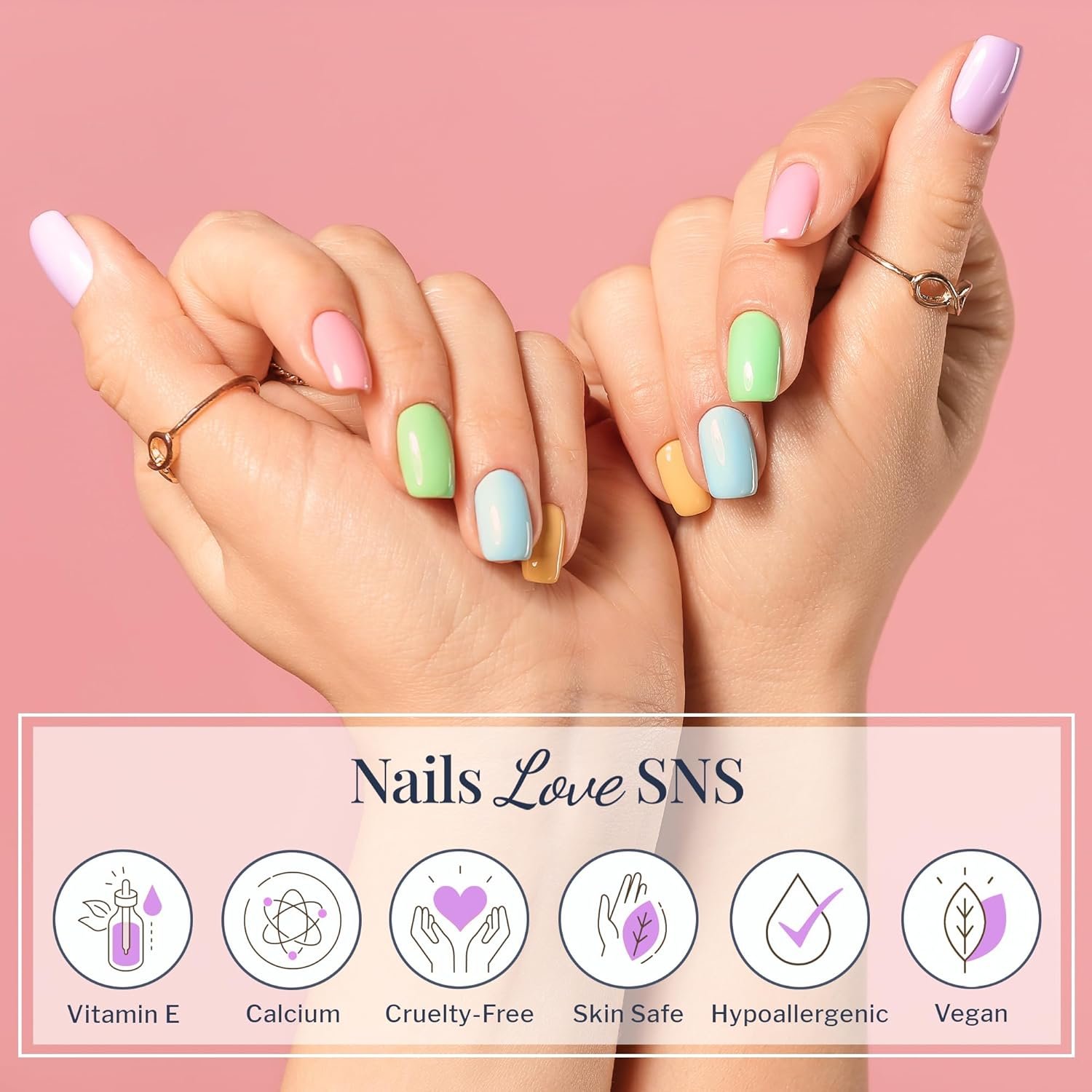 SNS Cuticle Oil for Nails - Nail Oil Vitamin Enriched with Botanical Oils, Vitamins A, D3, B5, E & Calcium Helps Natural Nails Grow Healthy - Nail Growth Serum for Healthier Nail Bed, 0.34oz - Image 4