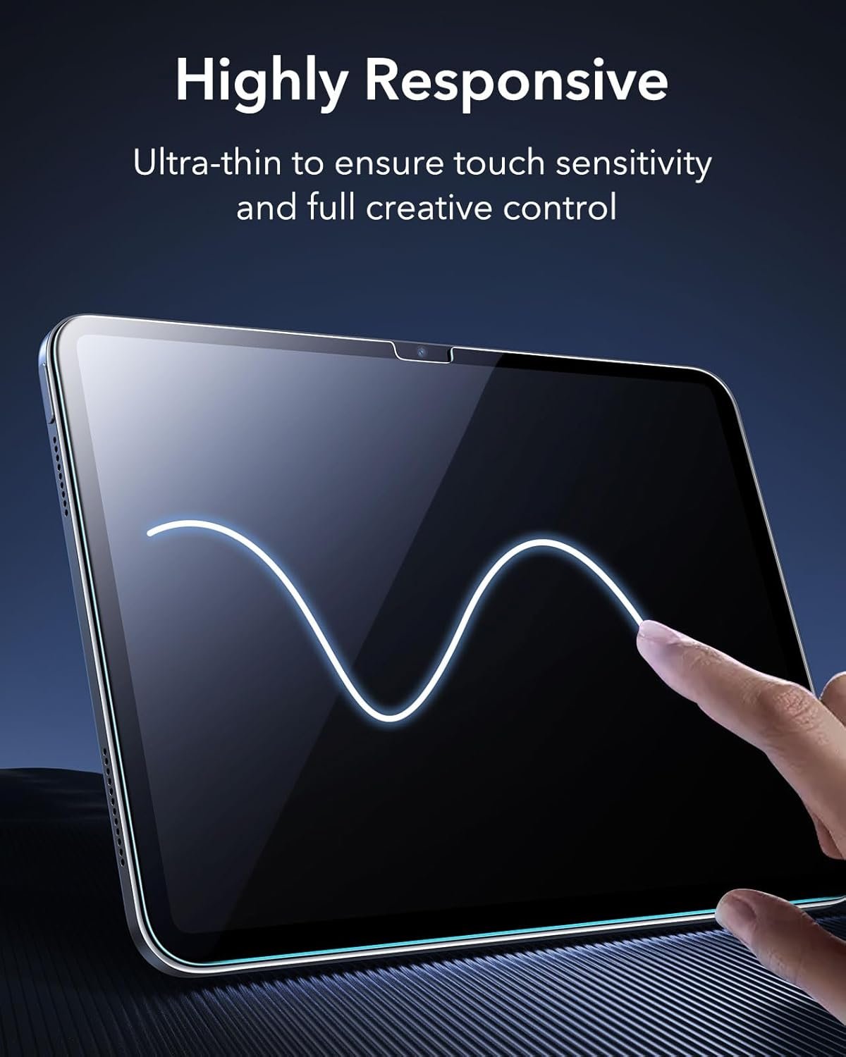 ESR 2 Pack Screen Protector for iPad 10th Generation 10.9 Inch (2022), Tempered Glass Film with Easy Application Tray, Scratch Resistant, Bubble Free, HD Clarity, Touch Sensitive - Image 9