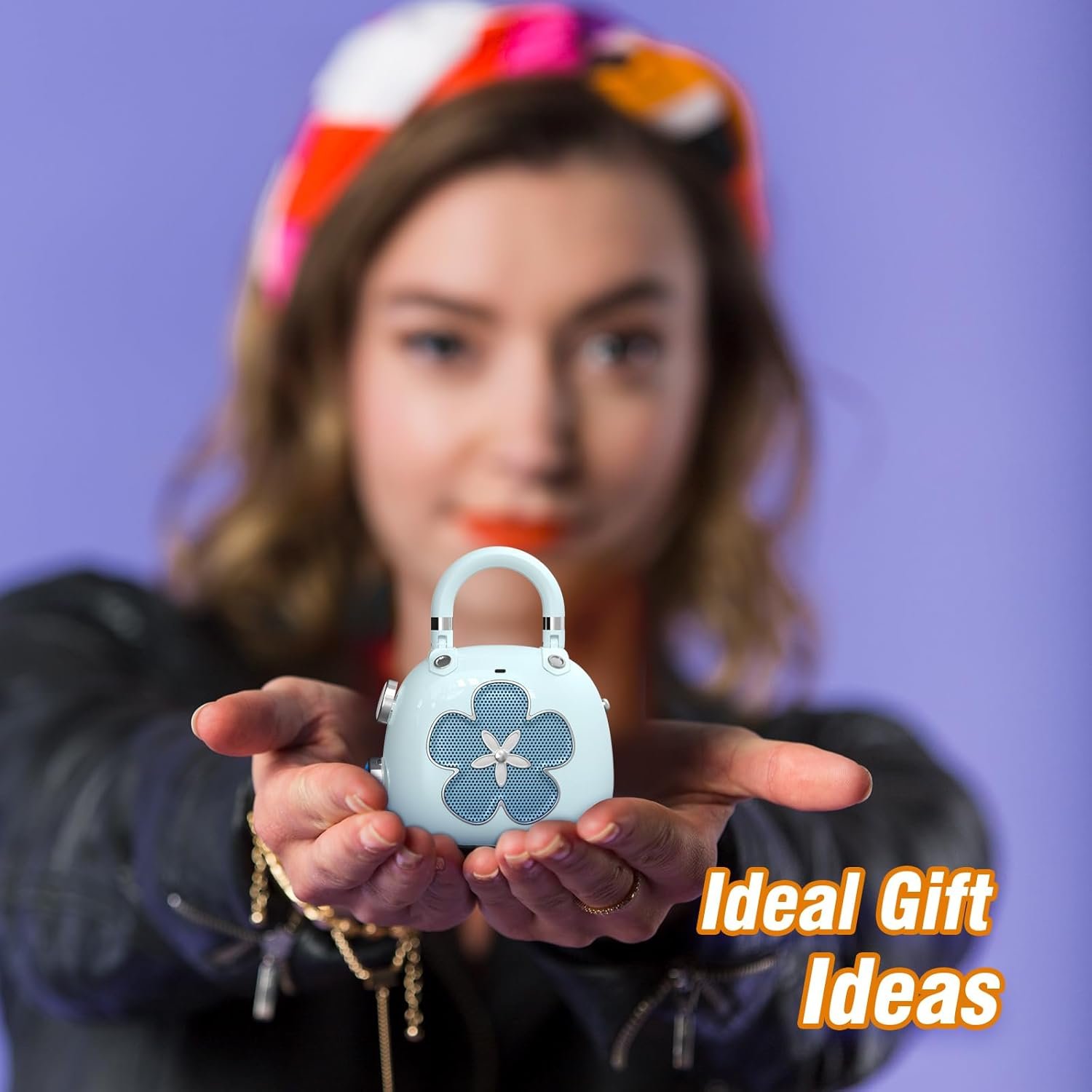 DOSS Candy Cute Bluetooth Speaker, Mini Portable Speaker with Mighty Sound, Retro Stylish Design, Adorable Speaker for Room, Desk Decoration, Present for Minors, Women-Pink - Image 7