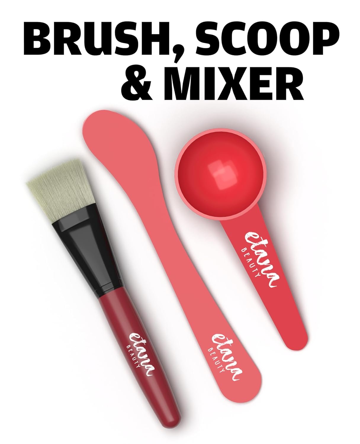 Aztec Secret Essential Indian Clay Mask Kit by Etana – 100% Natural Calcium Bentonite for Deep Pore Cleansing - Facial, Hair & Body Detox Set With Accessories - Image 4