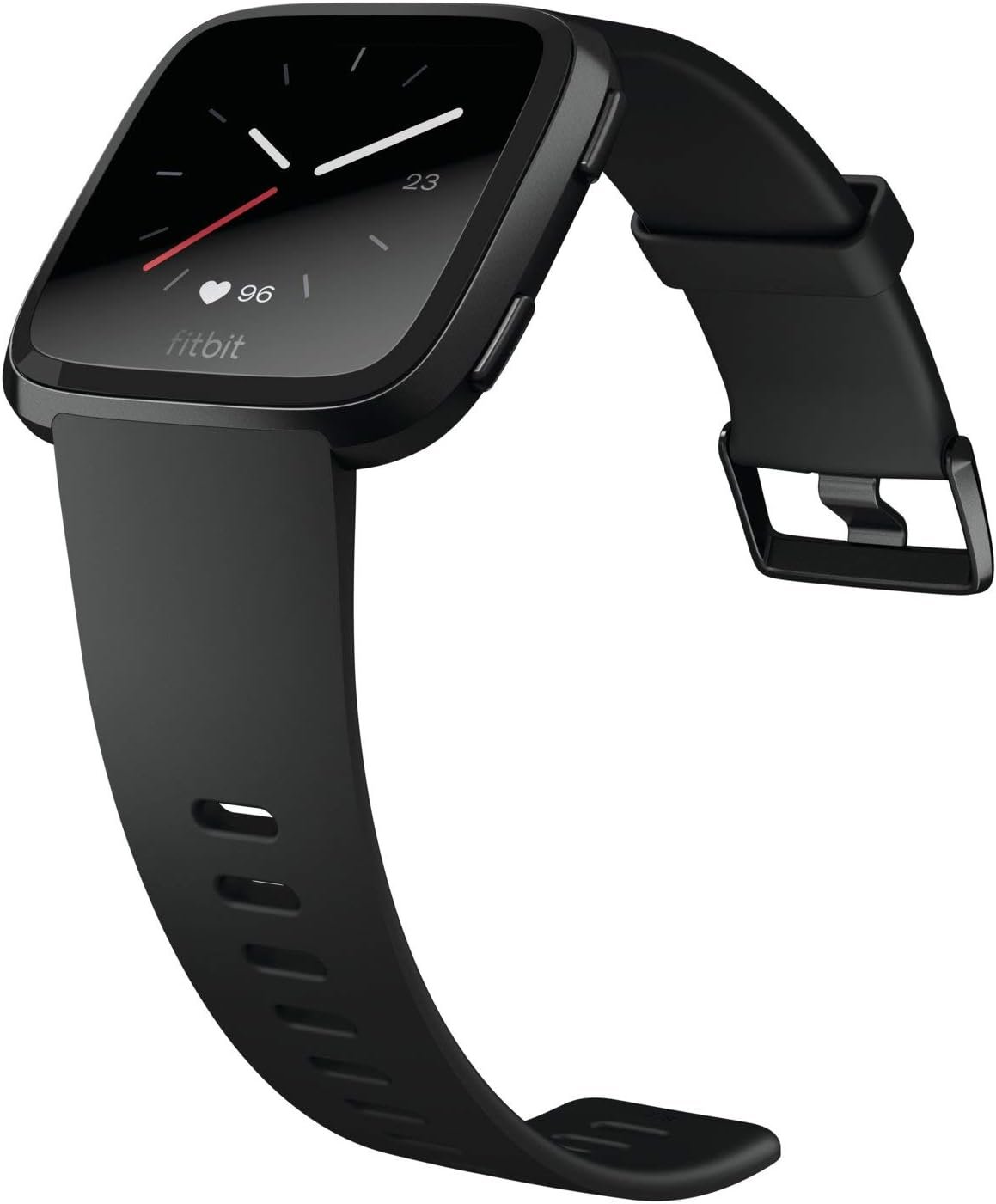 Fitbit Versa Smart Watch, Multisport Tracker, Black/Black Aluminium, One Size (S & L Bands Included) (Renewed) - Image 5