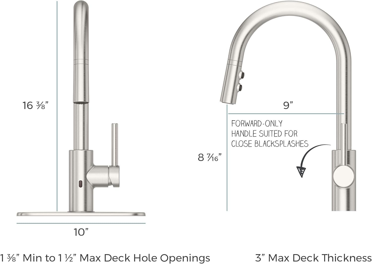 Pfister Stellen Touchless Kitchen Faucet with Pull Down Sprayer, Single Handle, High Arc, Polished Chrome Finish, LG529ESAC - Image 6