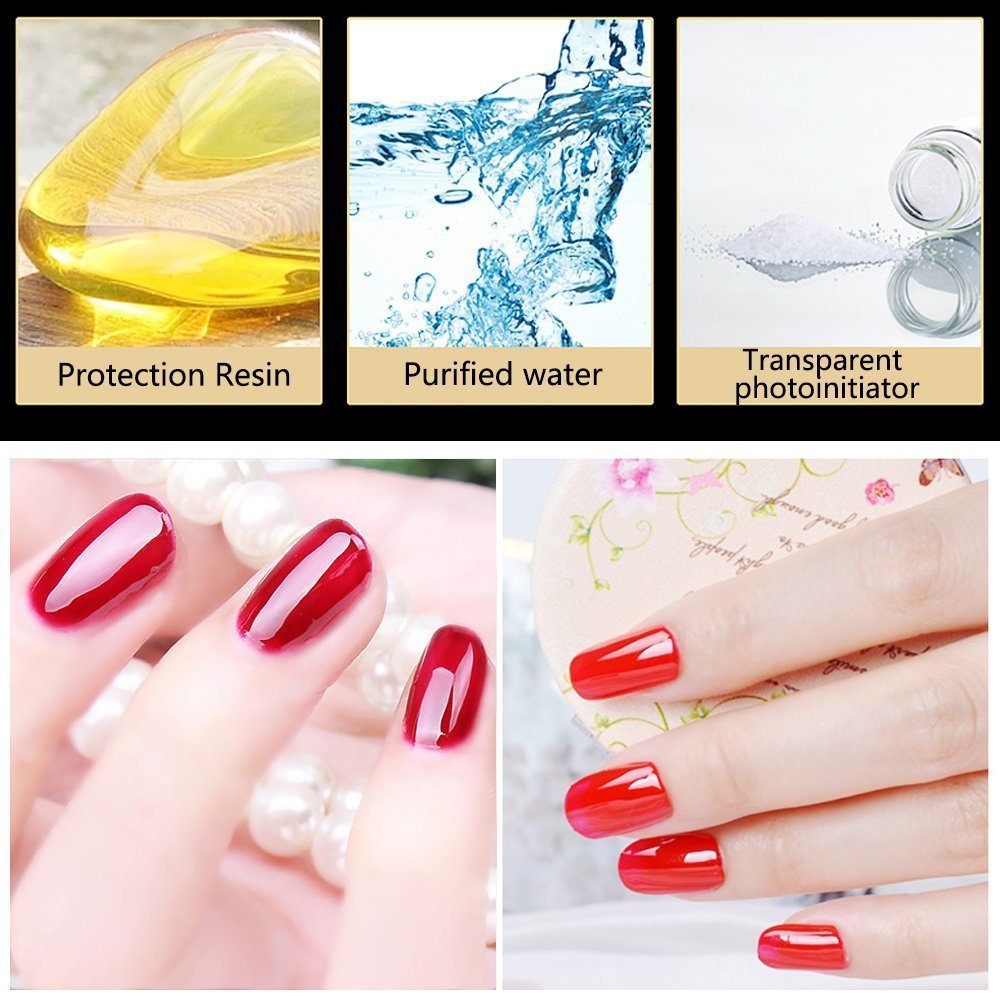 Vishine Top Coat- 15ML No Wipe Top Coat Gel Nail Polish High Gloss Shine Finish Long Lasting Home DIY Professional Manicure - Image 8